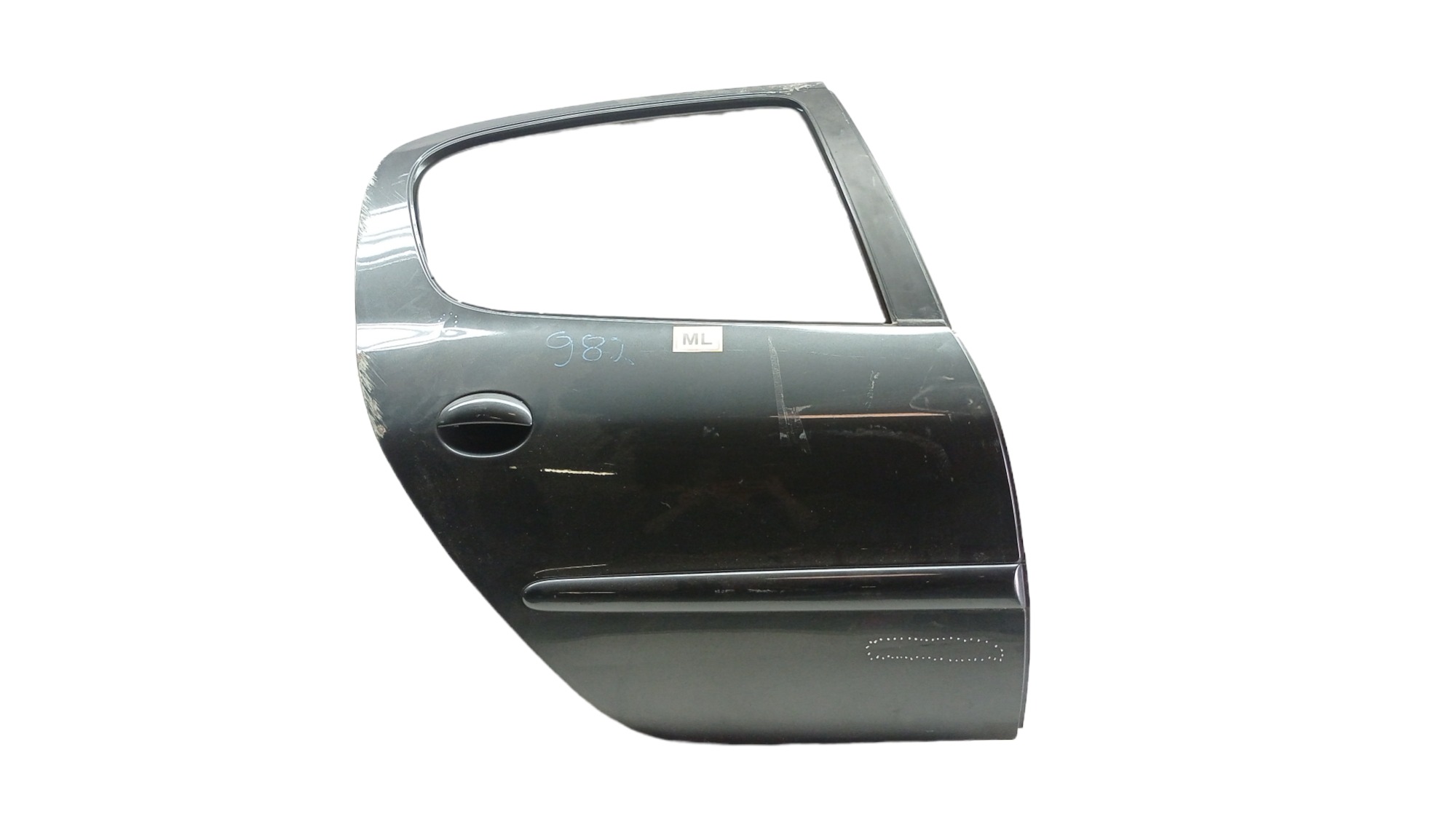 Porta Traseira Direita Peugeot 207 Ano 2011 Para Recuperar Traseira Direita Cinza 1