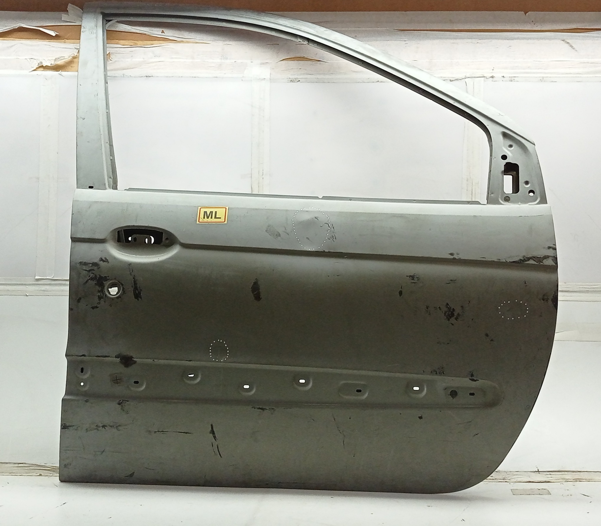Porta Dianteira Direita Renault Scenic 2003 Para Recuperar Dianteira Direita Cinza 1