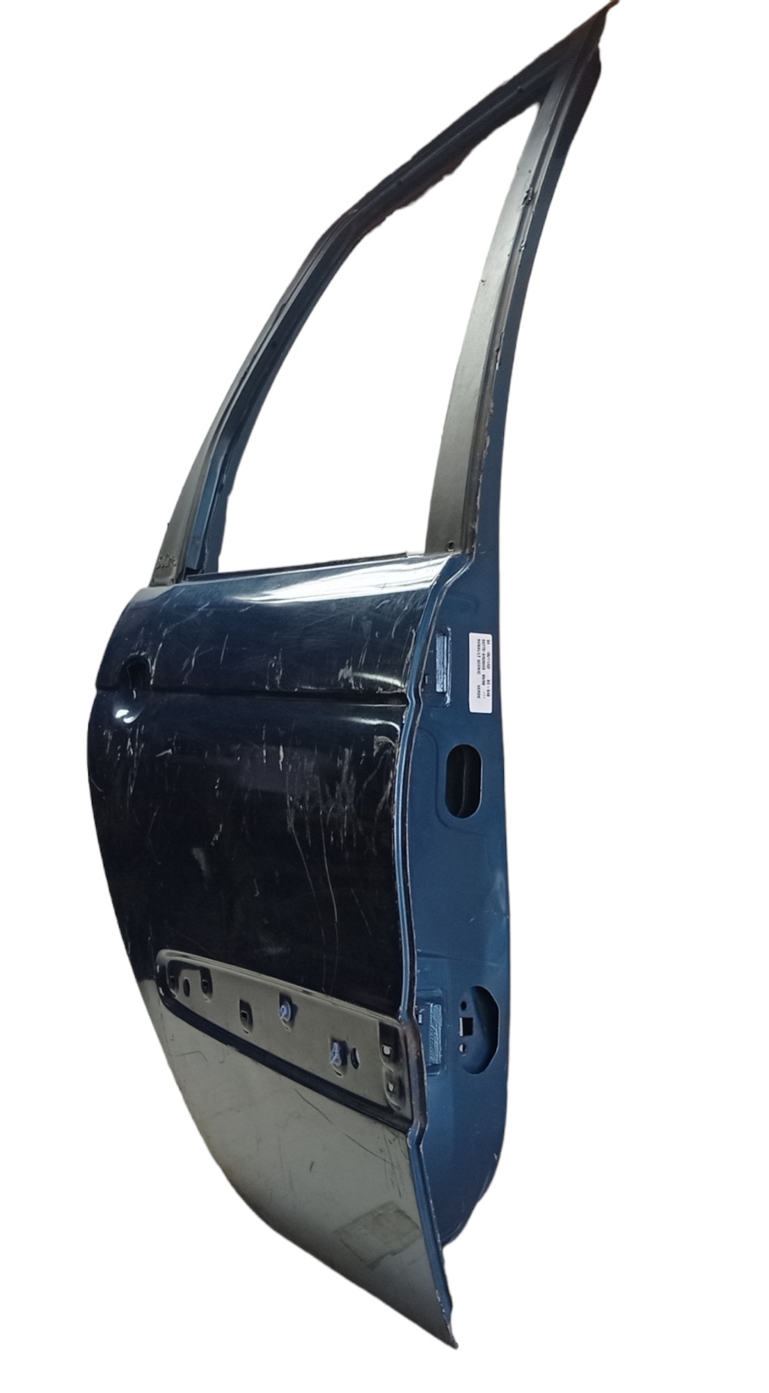 Porta Traseira Direita Renault Scenic 1999 Para Recuperar Traseira Direita Azul 3