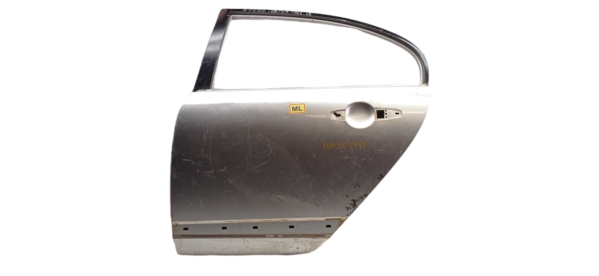 Porta Traseira Esquerda Honda Civic 2006 2007 Para Recuperar Traseira Esquerdo Prateado 6