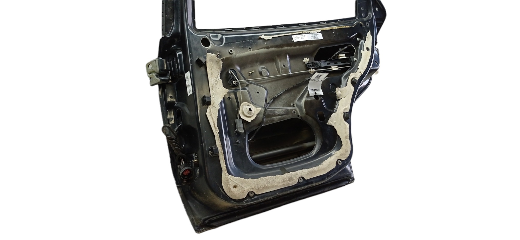 Porta Traseira Direita Fiat Brava 2000 Para Recuperar  Traseira Direito Preto 6