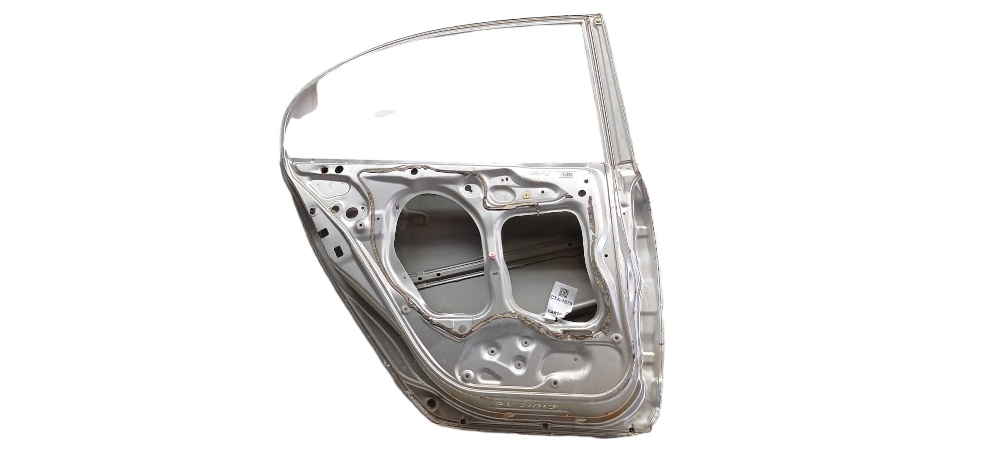 Porta Traseira Esquerda Honda Civic 2006 2007 Para Recuperar Traseira Esquerdo Prateado 5