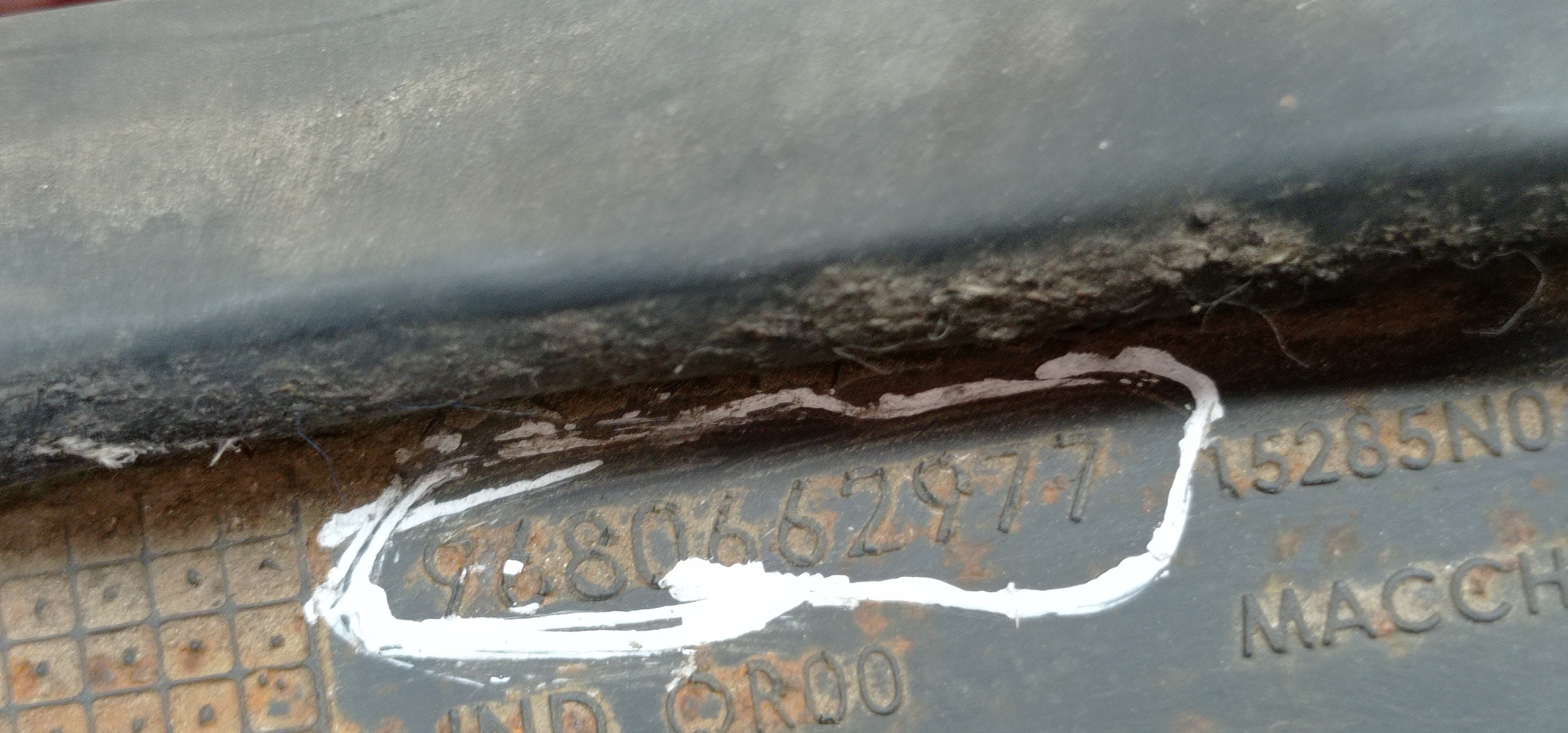 9680662977  Acabamento Superior Chave De Seta Citroen C3 3