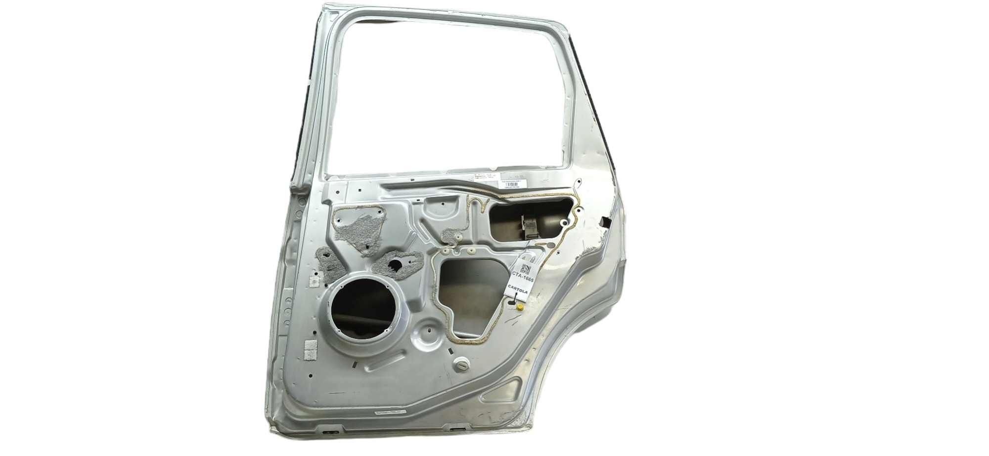 Porta Traseira Direita Ford Fiesta 2004 Para Recuperar Traseira Direito Prateado 4