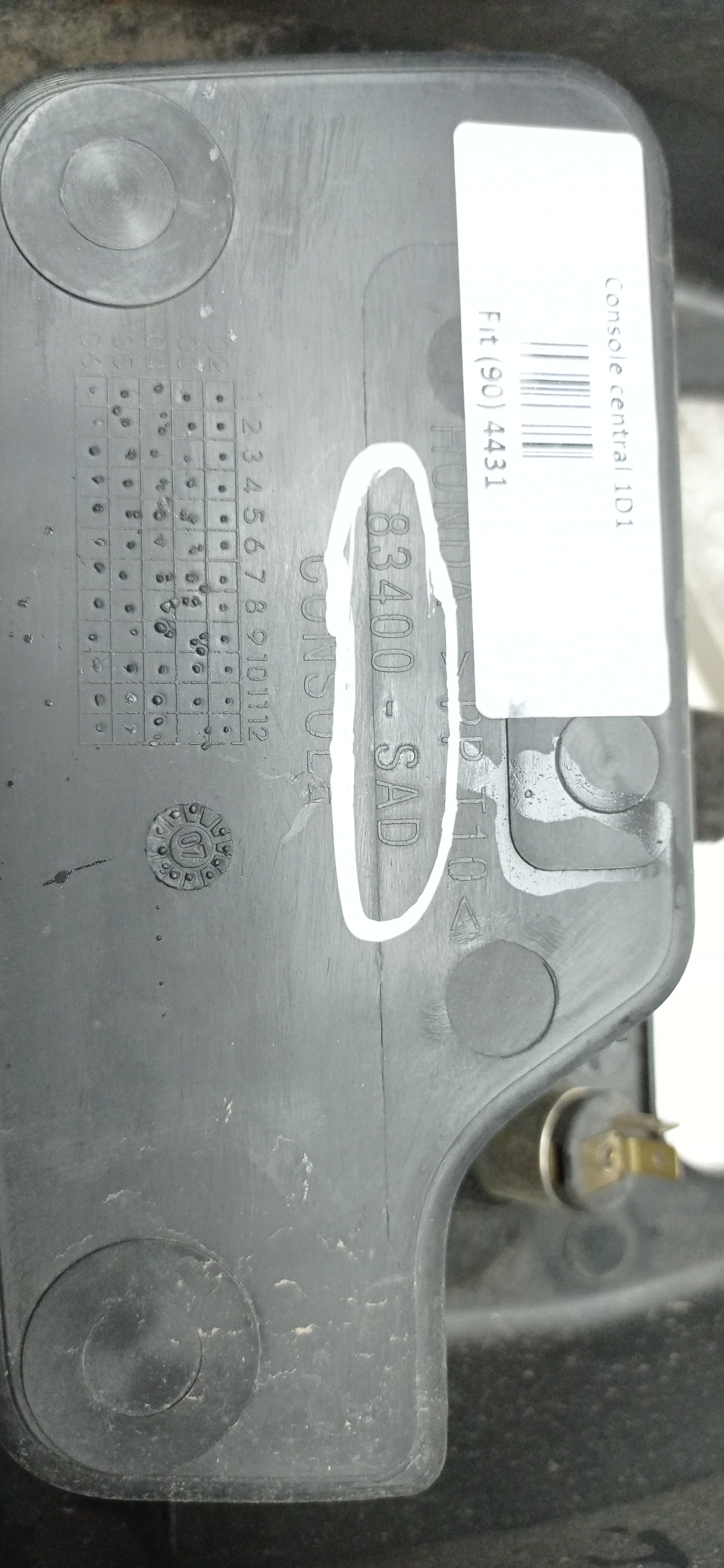 CONSOLE CENTRAL HONDA FIT 2008 5