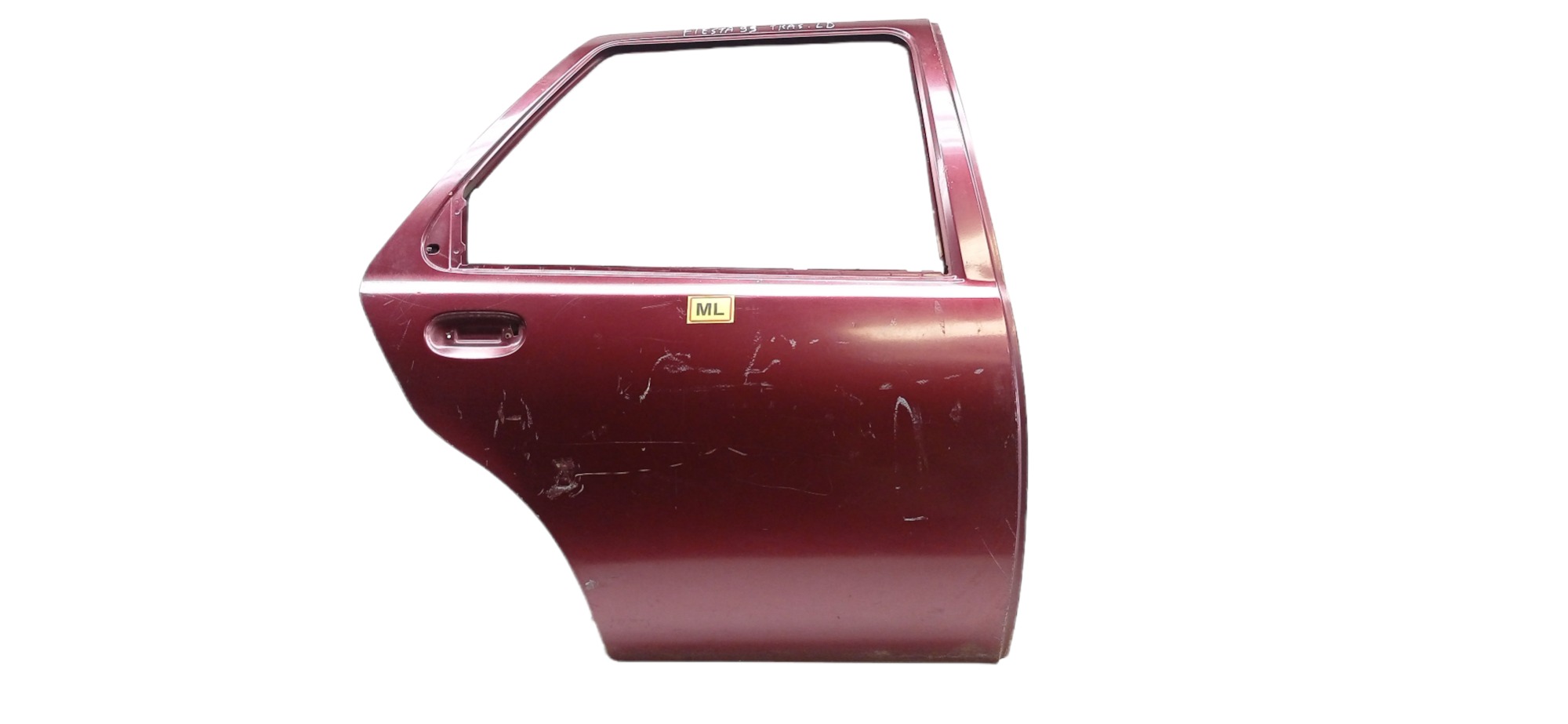 Porta Traseira Direita Ford Fiesta 1996 – 1997 P/ Recuperar Traseira Direito Vermelho 2