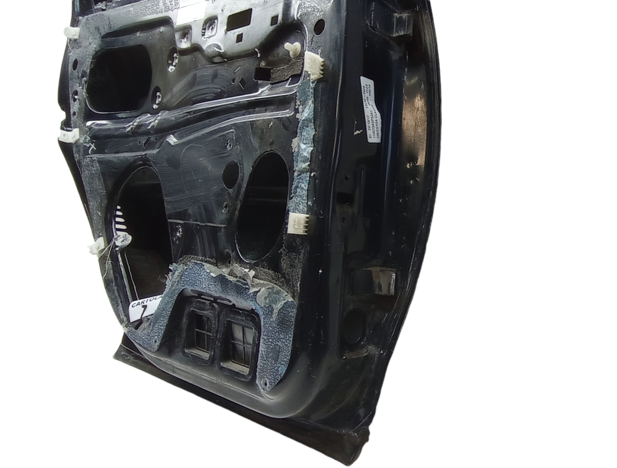 Porta Traseira Esquerda Gm Corsa Classic 2008 Para Recuperar Traseira Esquerda Preto 1