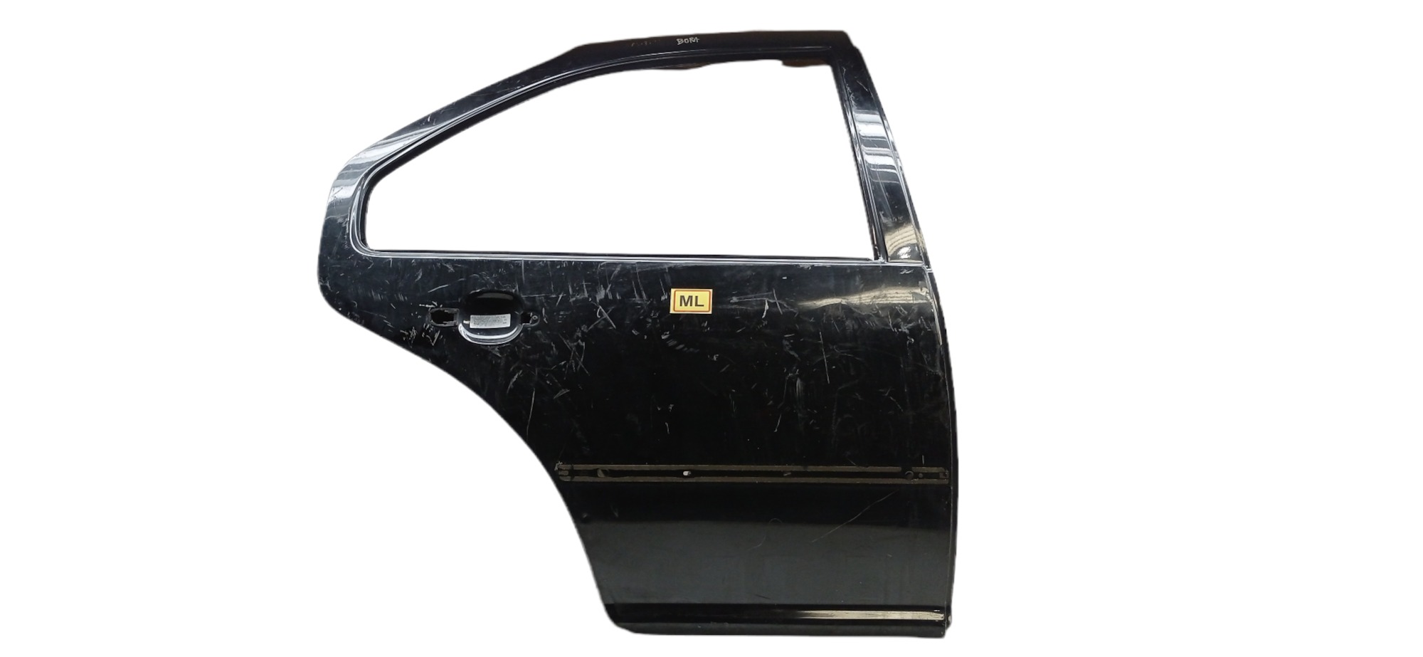 Porta Traseira Direita Volkswagen Bora 2001 P/ Recuperar Traseira Direita Preto 1
