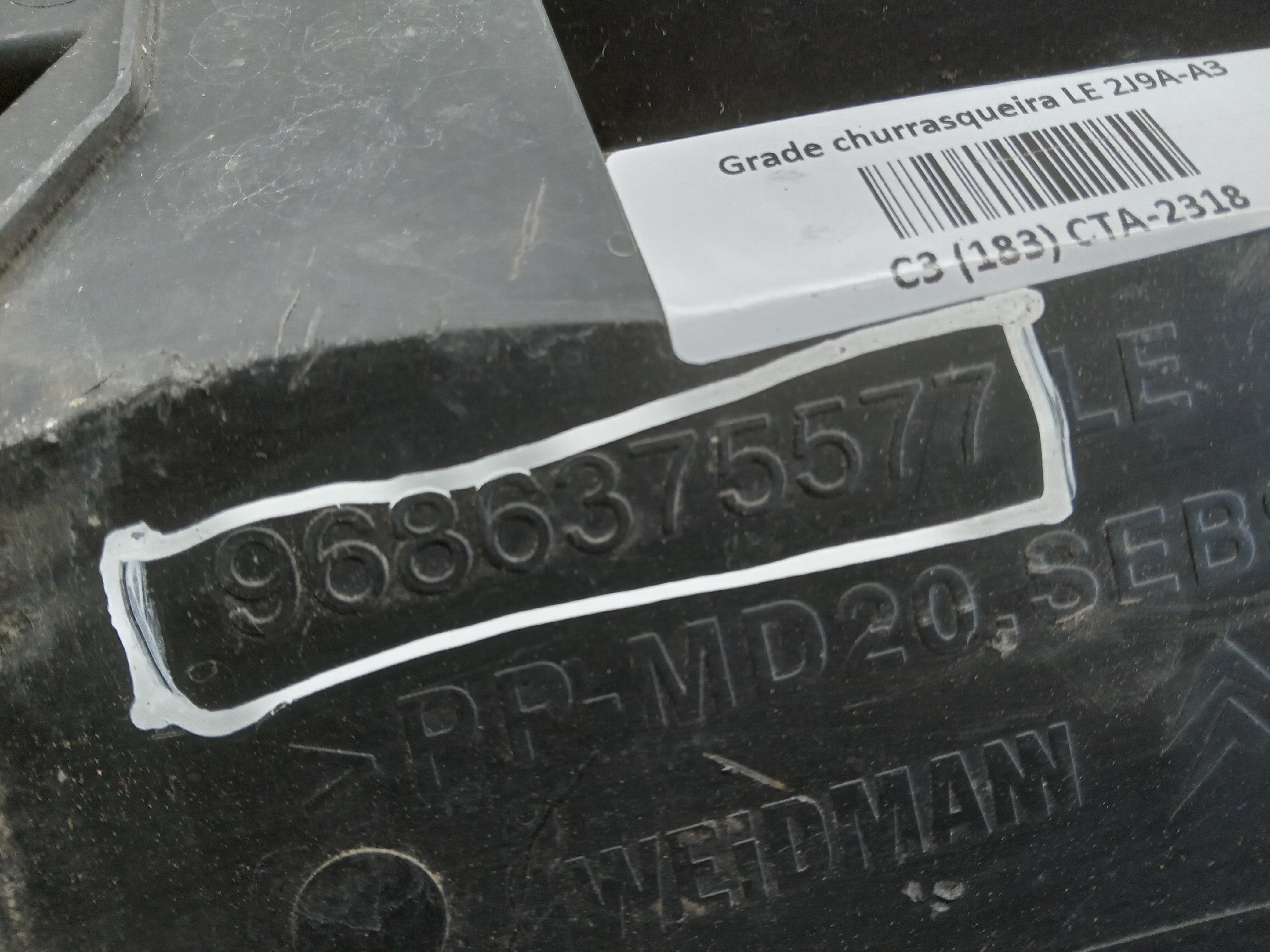 Grade Churrasqueira Le Citroen C3 2006