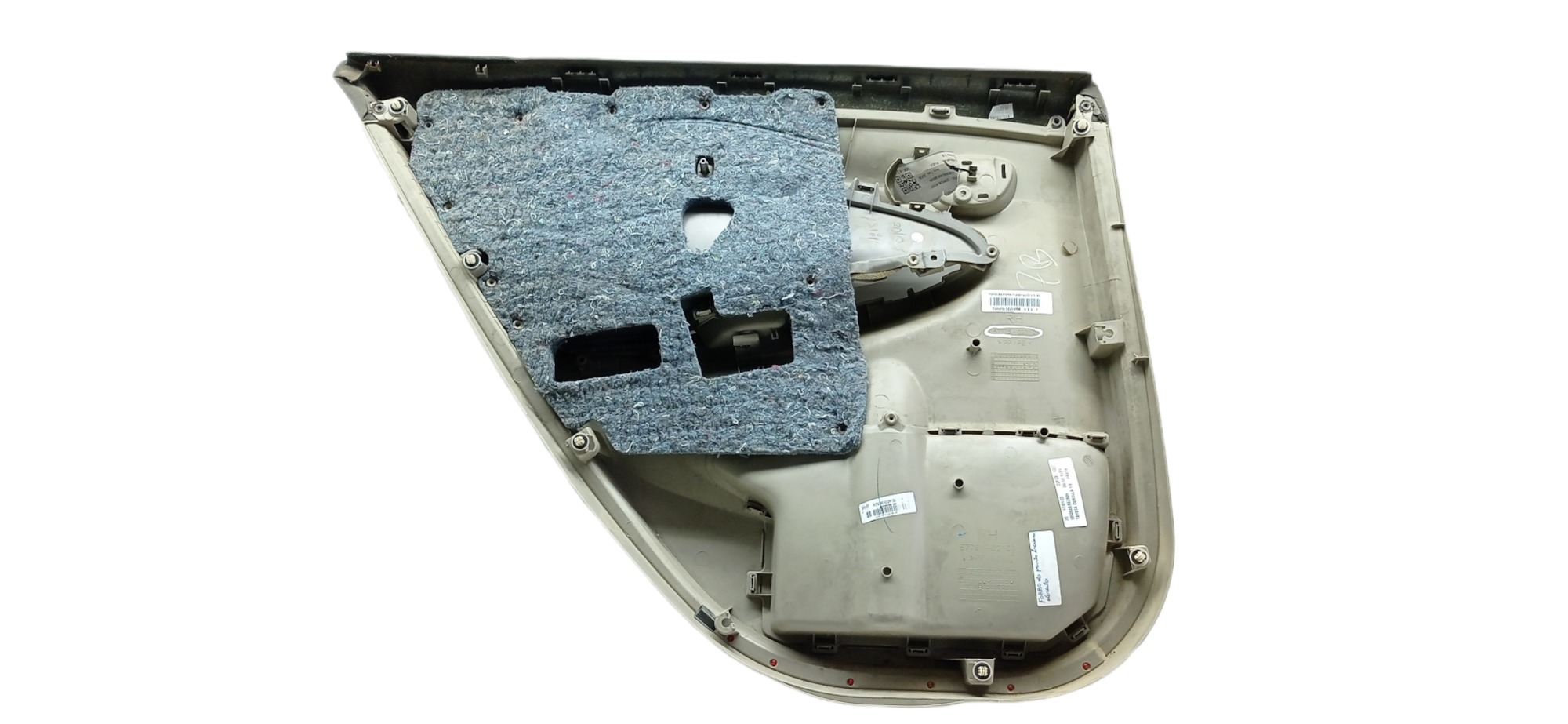 FORRO PORTA TRAS LD TOYOTA COROLLA 2010 2