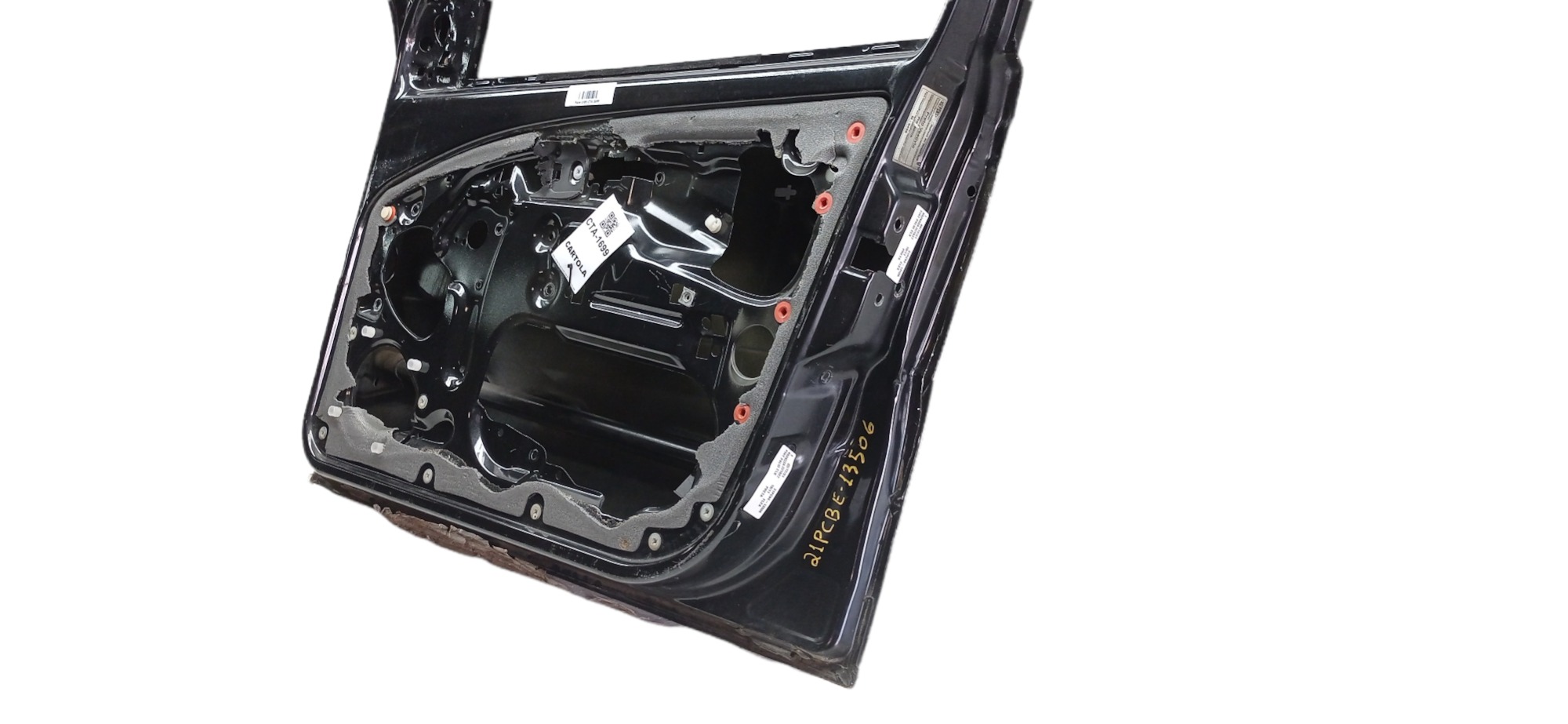 Porta Dianteira Direita Fiat Palio 2010 2011 Para Recuperar Dianteira Direito Preto 1