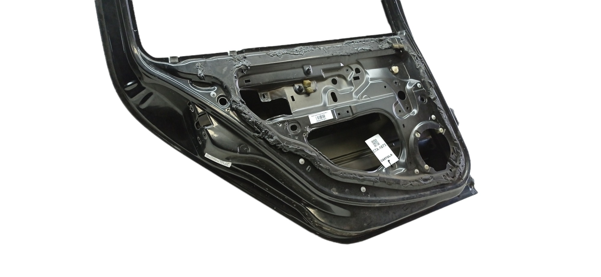 Porta Traseira Esquerda Renault Clio 2002-2003 P/ Recuperar Traseira Esquerda Preto 5