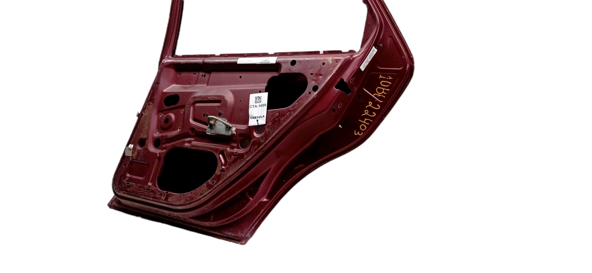 Porta Traseira Direita Ford Fiesta 1996 – 1997 P/ Recuperar Traseira Direito Vermelho 7