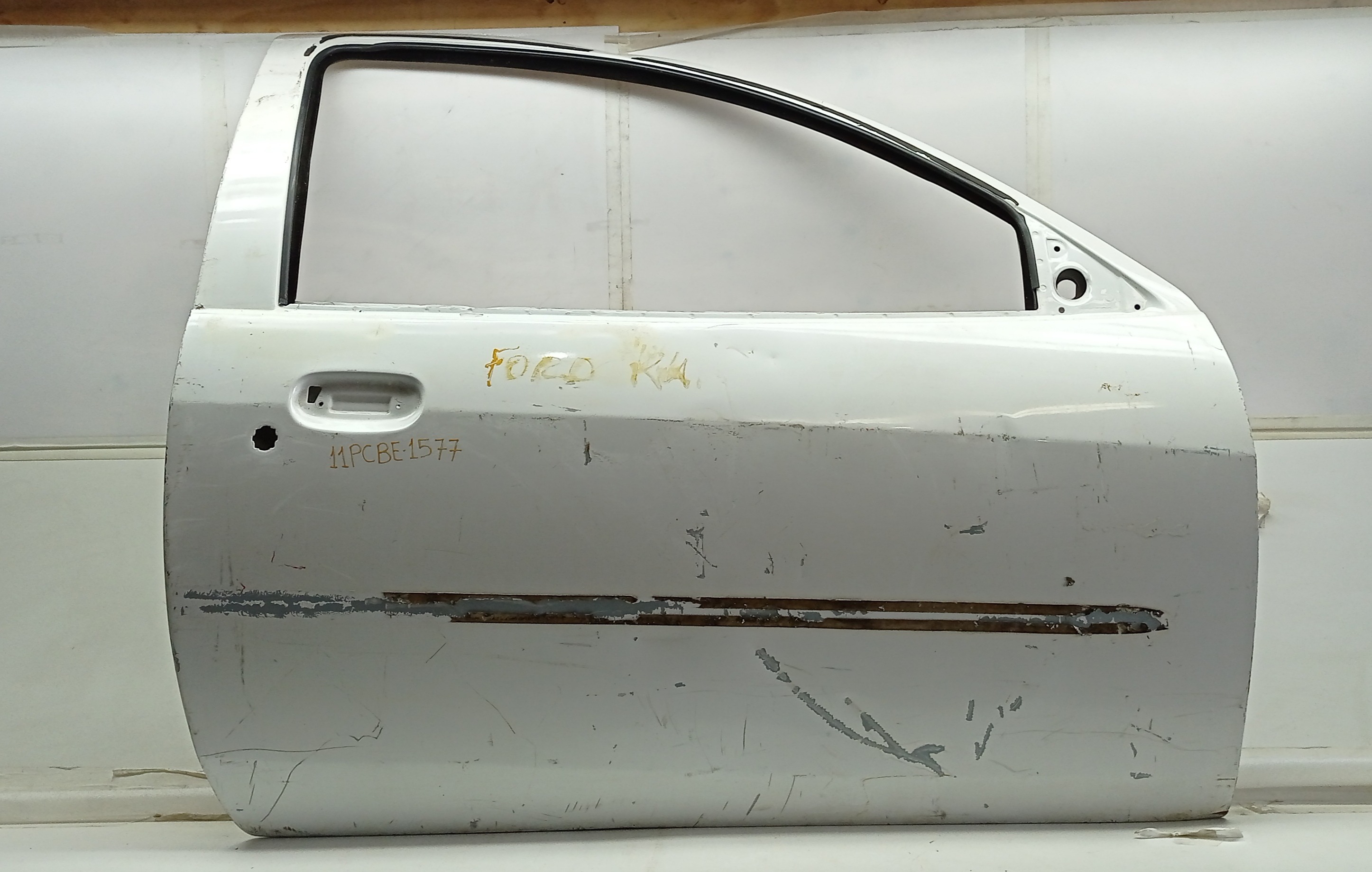 Porta Direita Ford Ka 2002 Para Recuperar Dianteira Direita Branco 1