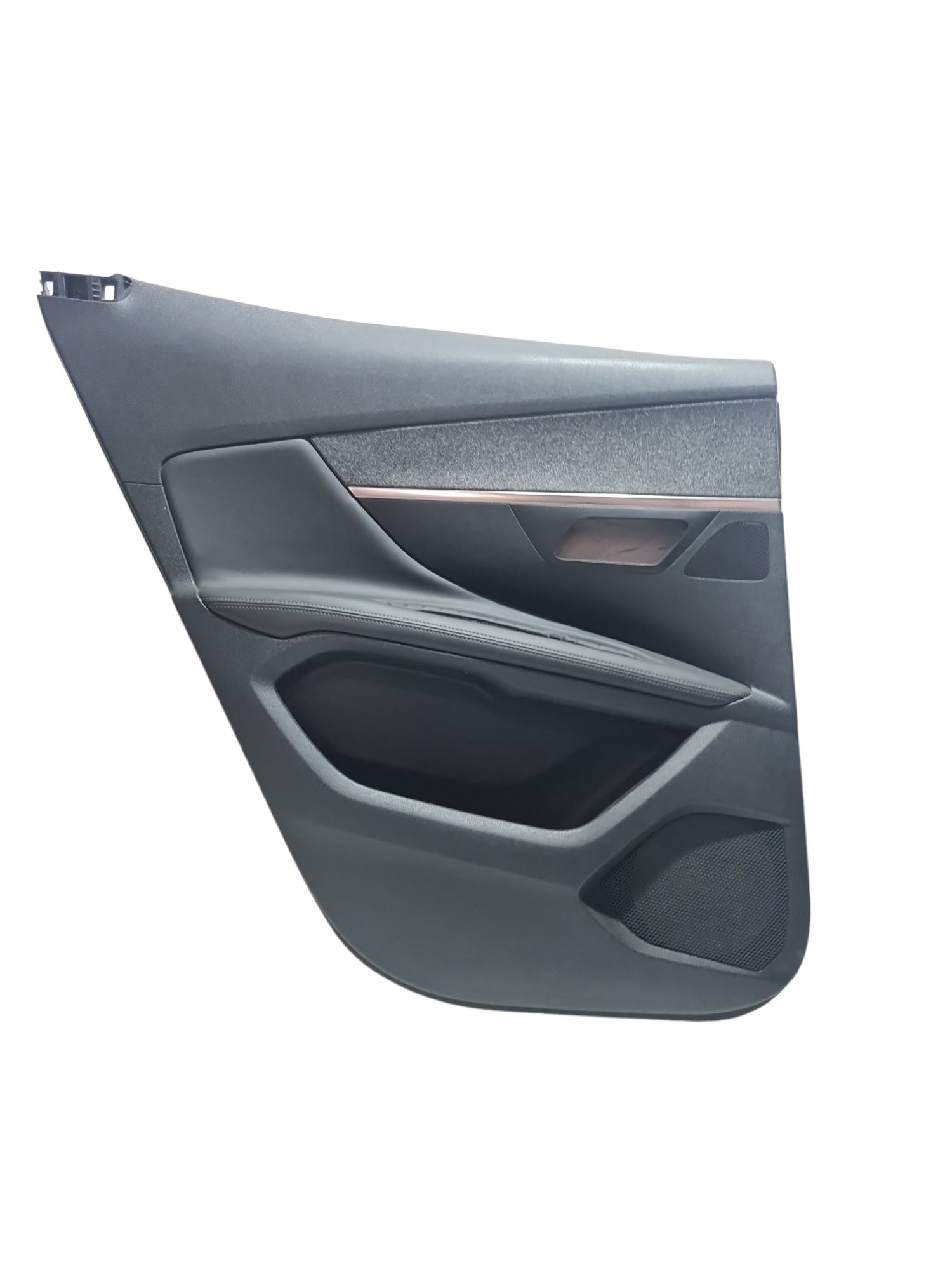 Forro Porta Traseiro Esquerdo Peugeot 3008 C/ Detalhe Leia Preto 1
