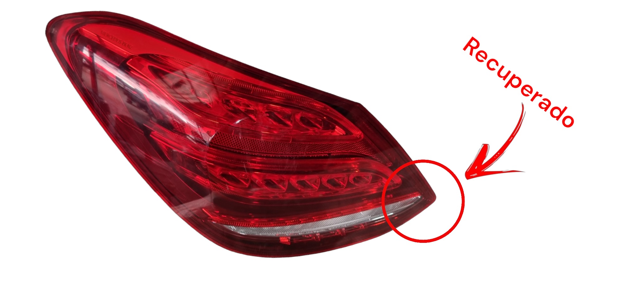 Lanterna Esquerda Mercedes C180 C200 C250 2015 Recuperada 6