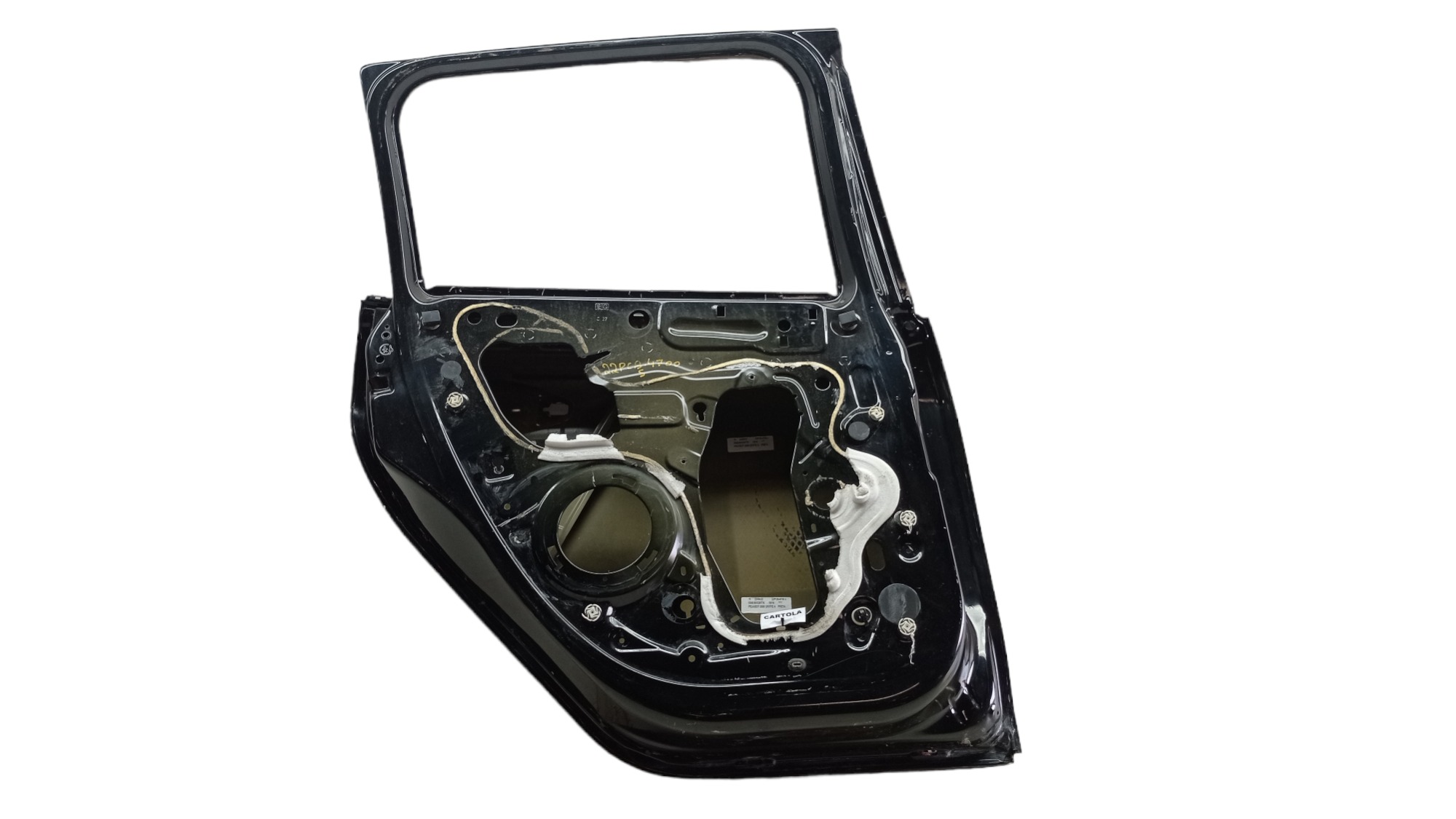 Porta Traseira Esquerda Peugeot 2008 Ano 2016 Para Recuperar Traseira Esquerda Preto 1