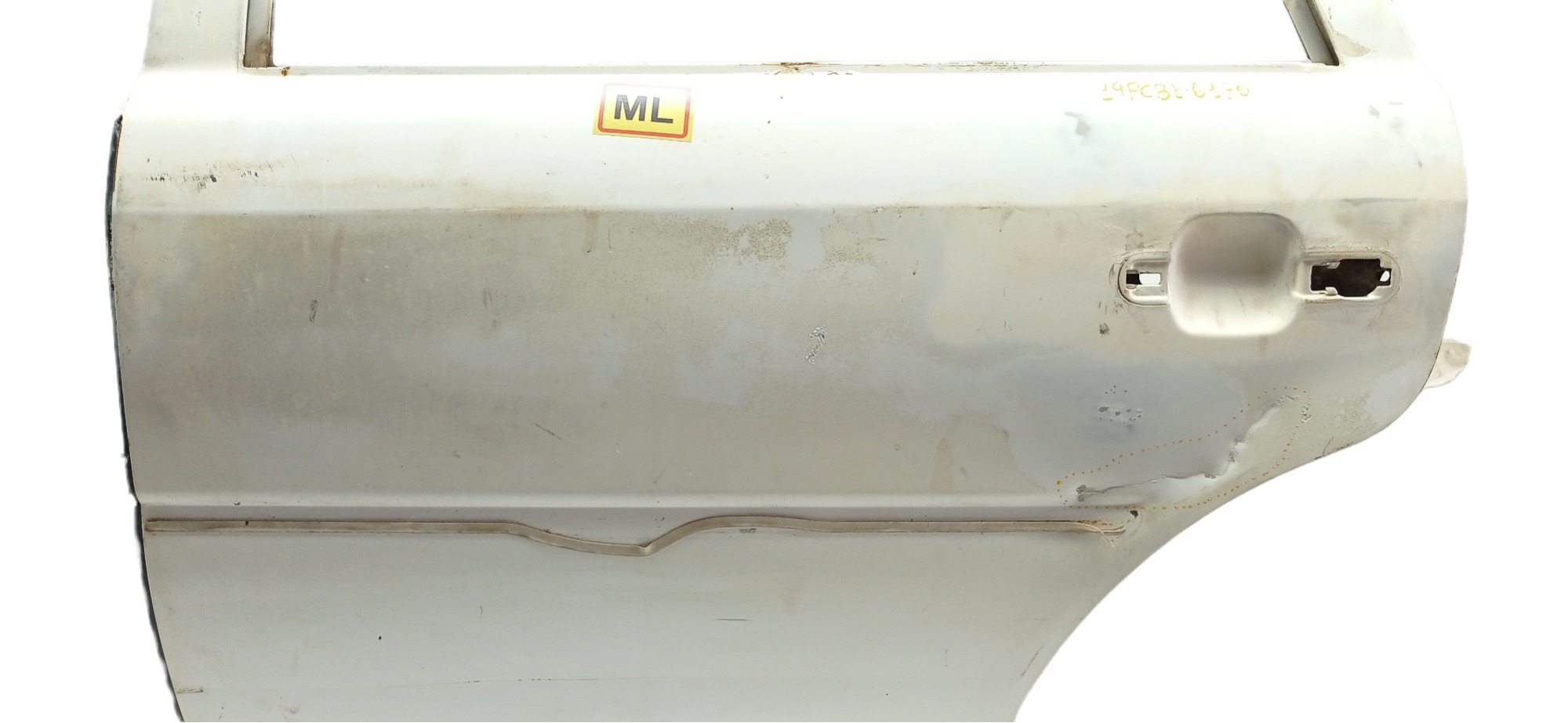 Porta Traseira Esquerda Gol G2 1994 1999 Para Recuperar Traseira Esquerdo Branco 6