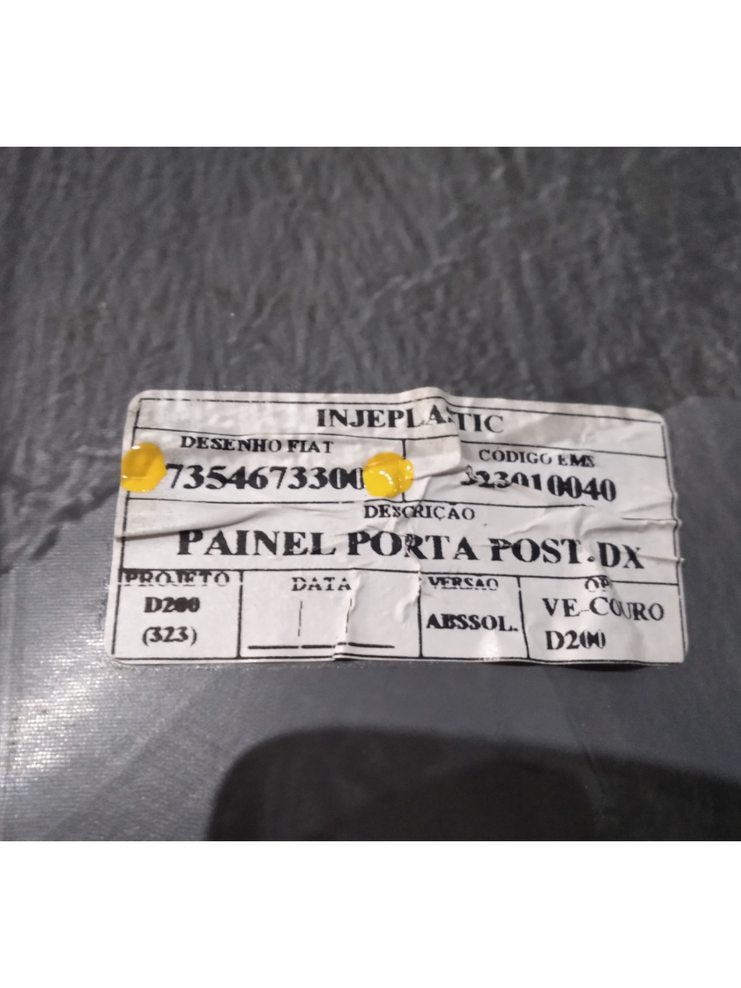 Forro Porta Traseira Direita Fiat Linea 2012 V468 7354673300 1