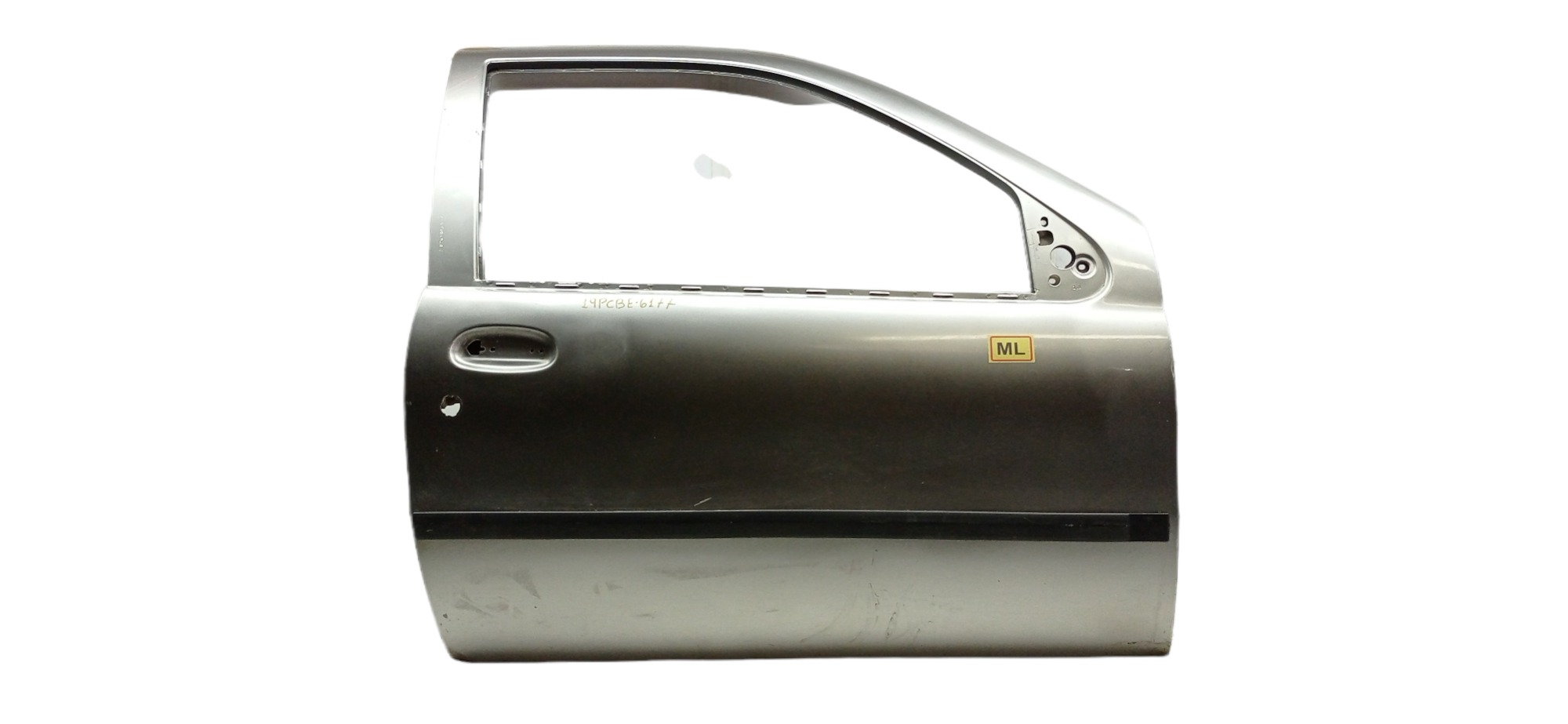 Porta Dianteira Direita Fiat Palio 2002 Para Recuperar Dianteira Direita Cinza 1