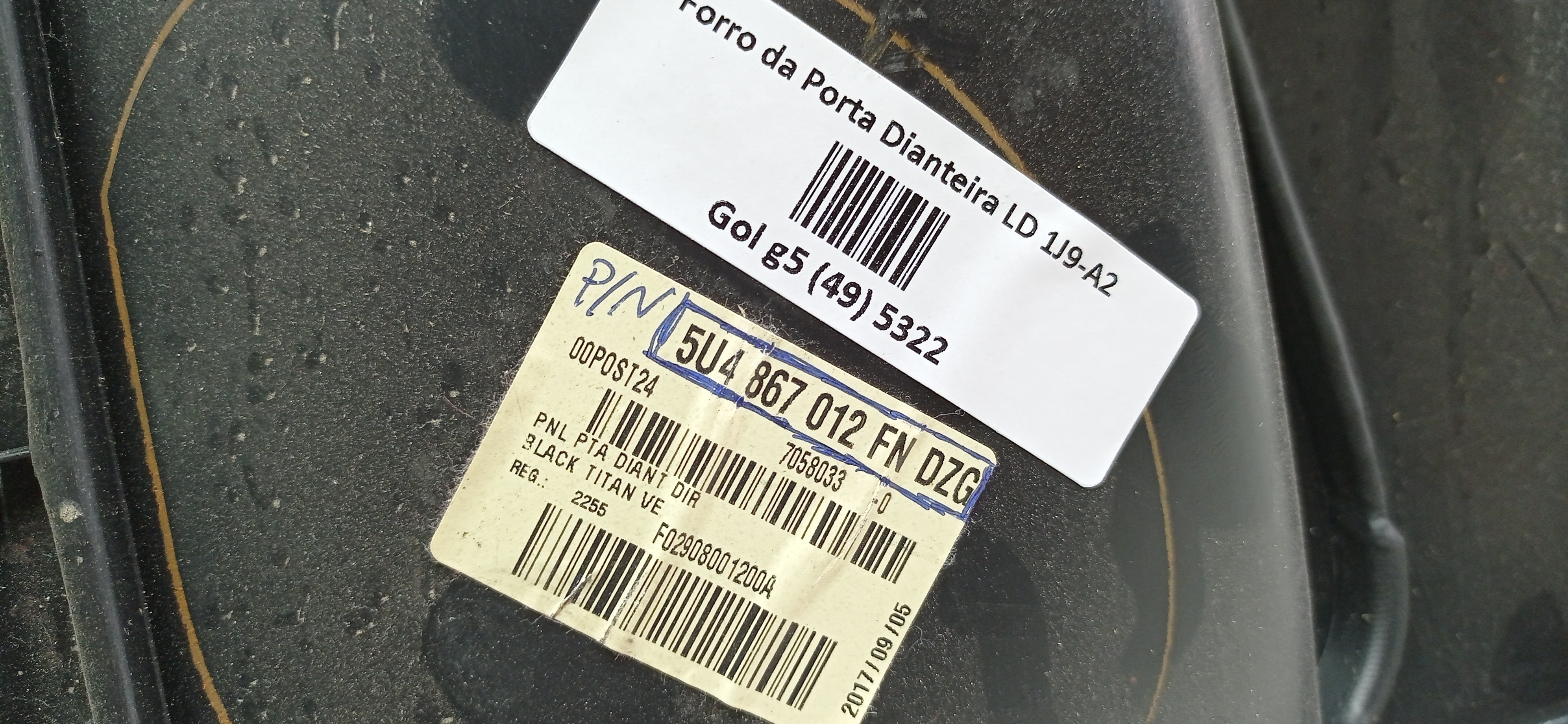 FORRO PORTA DIANTEIRA LD VW GOL 2012 3