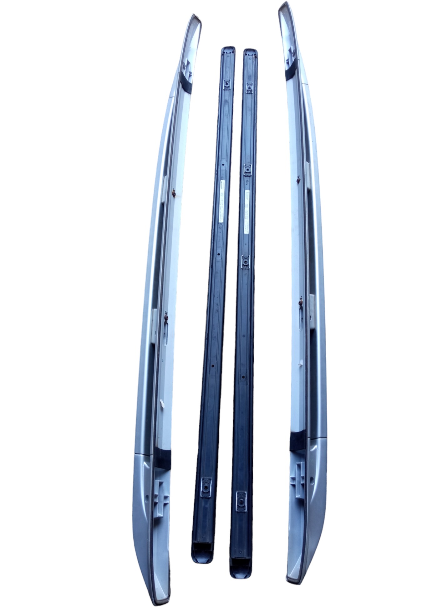 Par Rack De Teto Porsche Cayenne 2008 2009 Original Prata 2