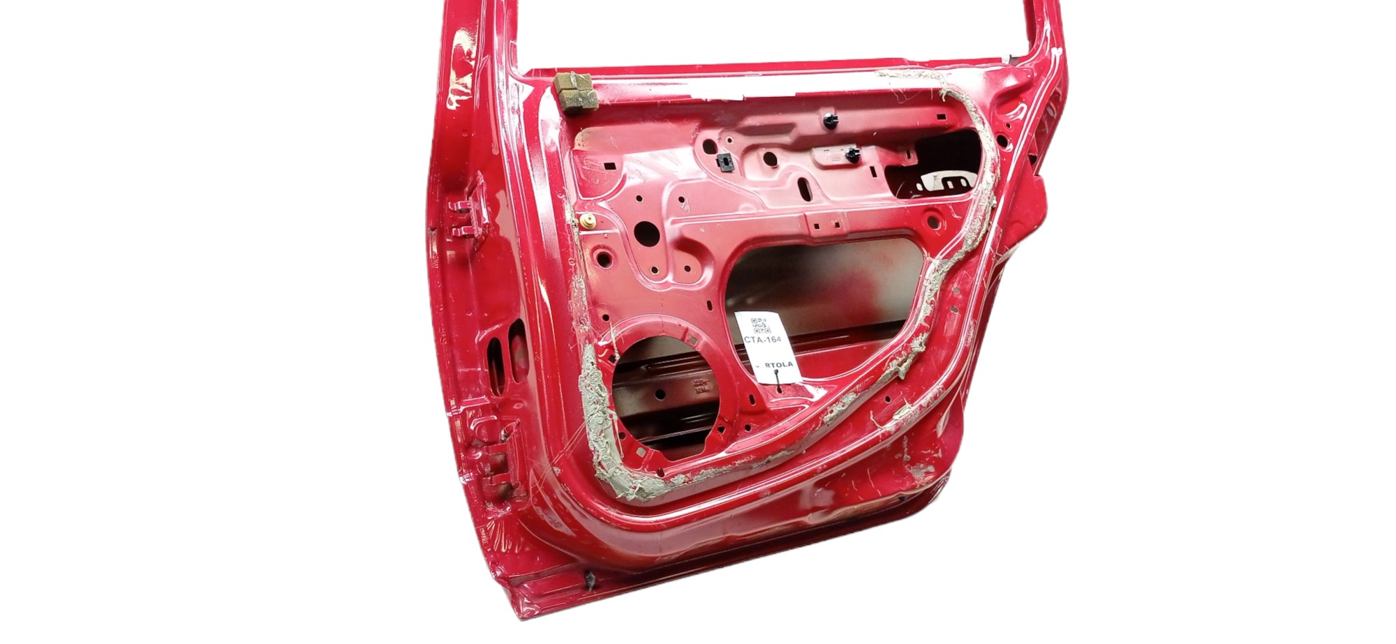 Porta Traseira Direita Renault Clio 2014 – 2015 P/ Recuperar Traseira Direita Vermelho 5