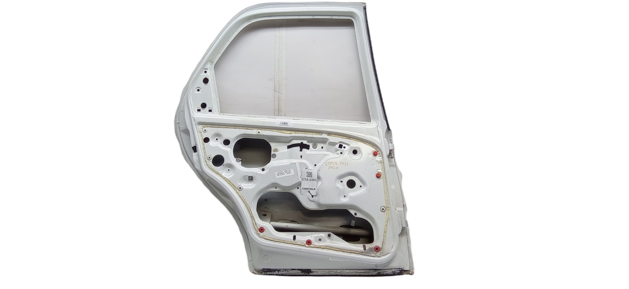 Porta Traseira Esquerda Fiat Palio 1999 Para Recuperar Traseira Esquerda Branco 2
