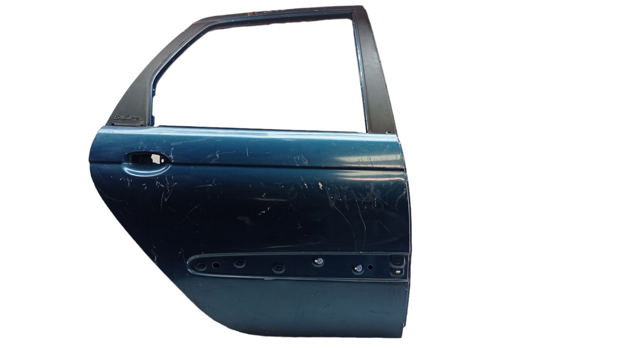 Porta Traseira Direita Renault Scenic 1999 Para Recuperar Traseira Direita Azul 5