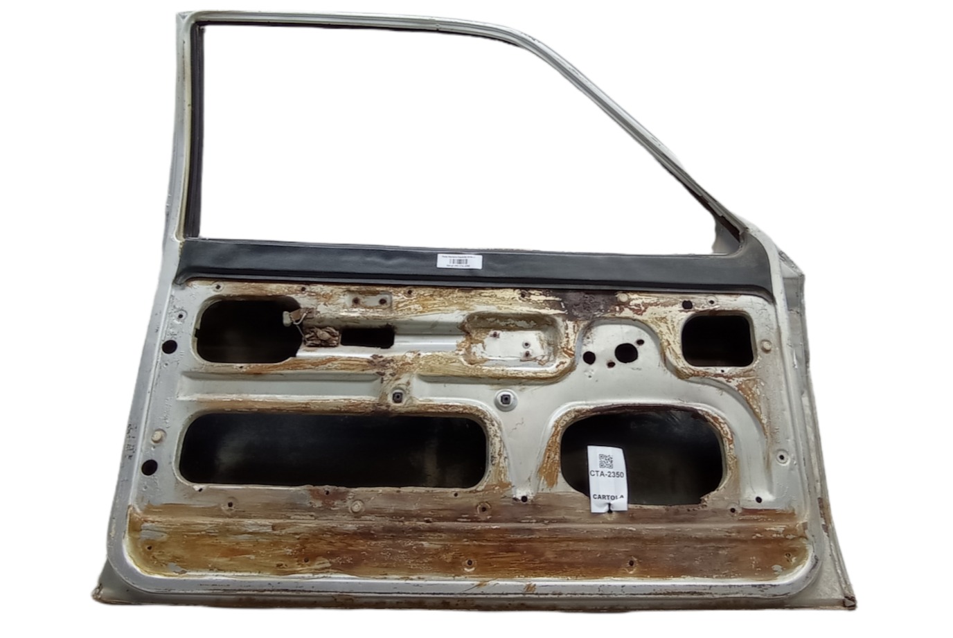 Porta Dianteira Esquerda Vw Gol G1 – 1983 Para Recuperar Dianteira Esquerda Prateado 2