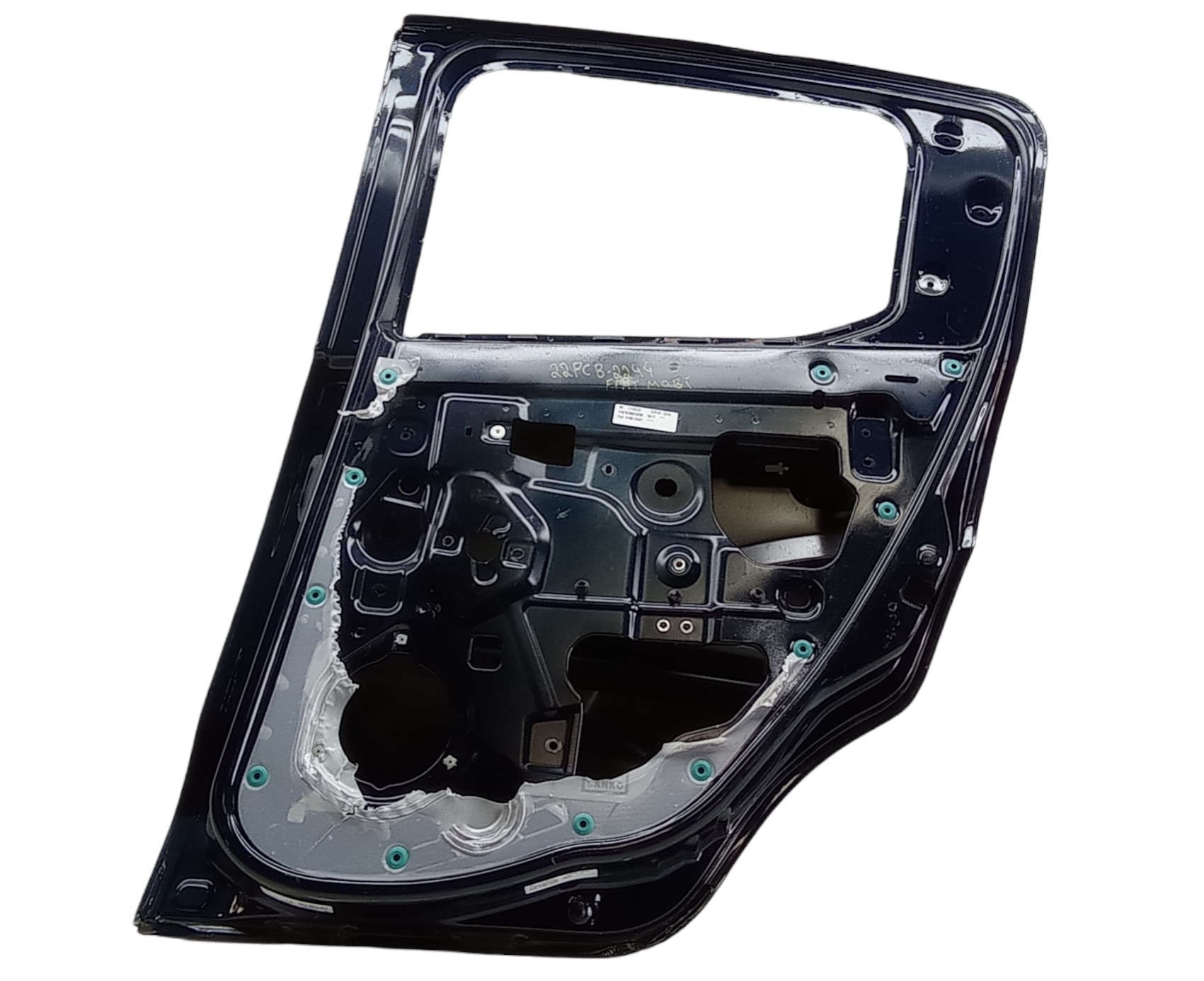 Porta Traseira Direita Fiat Mobi 2017 – Para Recuperar Traseira Direito Azul 2