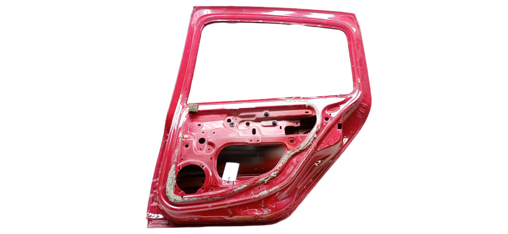 Porta Traseira Direita Renault Clio 2014 – 2015 P/ Recuperar Traseira Direita Vermelho 1