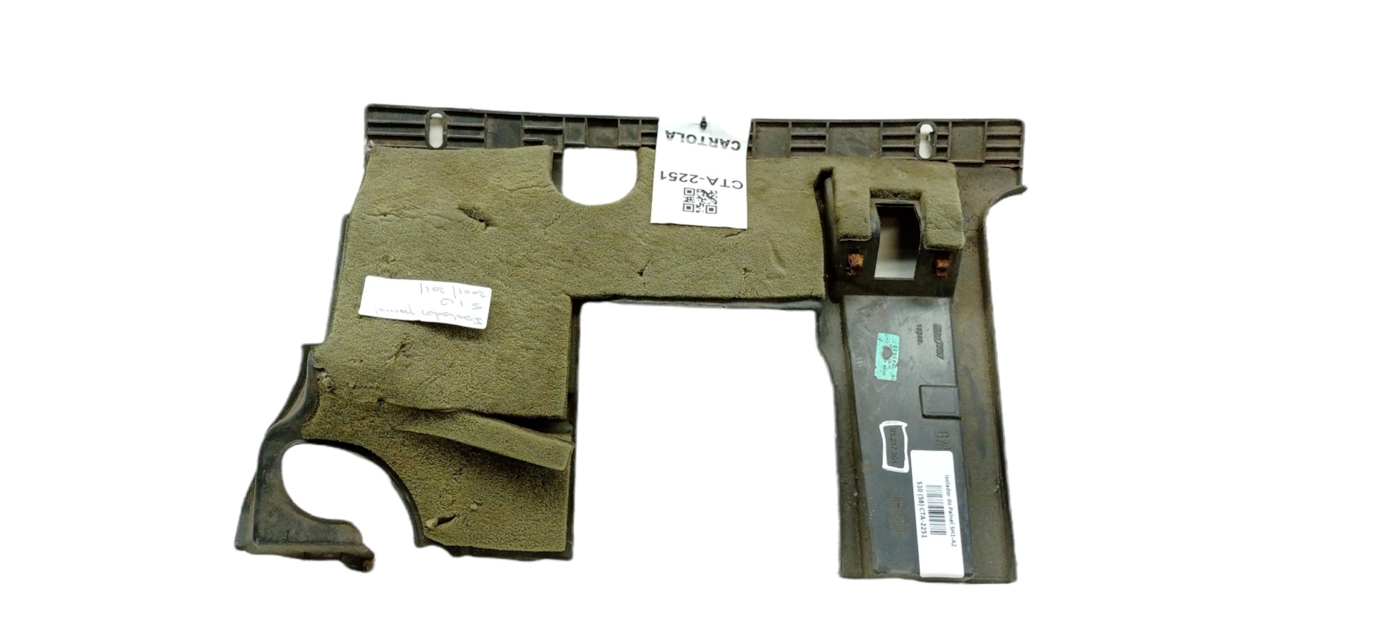 Acabamento Isolador Inferior Painel Gm S10 2001 5