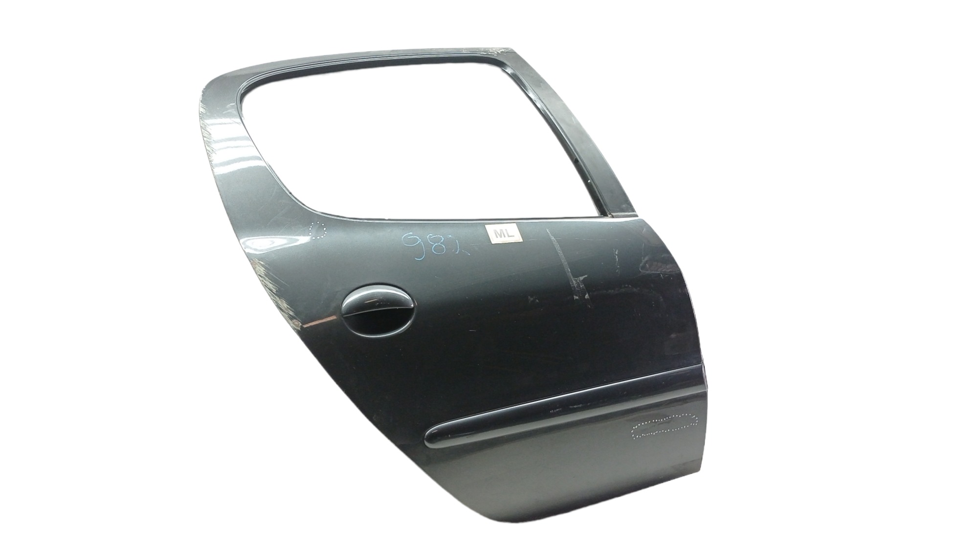 Porta Traseira Direita Peugeot 207 Ano 2011 Para Recuperar Traseira Direita Cinza 4