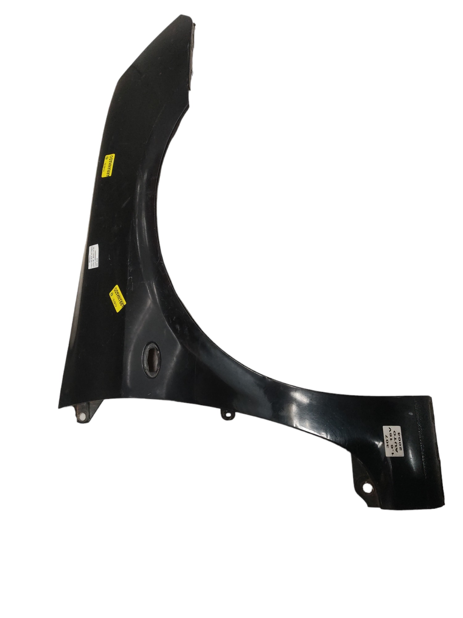 Paralama Direito Peugeot 307 2003 A 2007 Preto