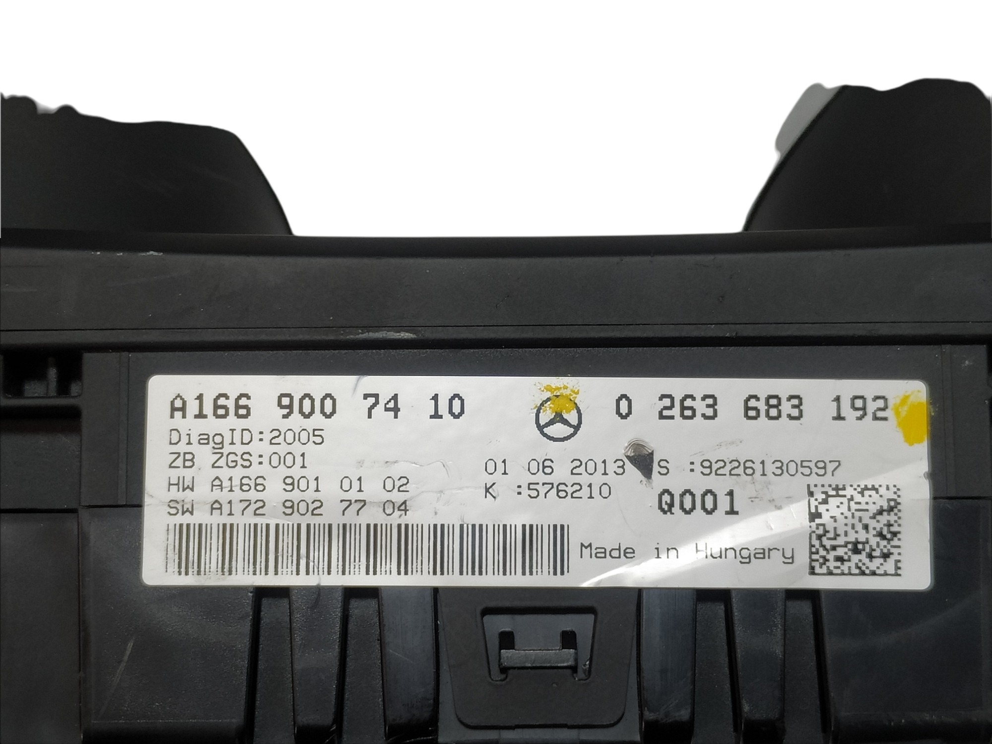 Painel De Instrumentos Mercedes Ml 350 2015 A1669007410 9