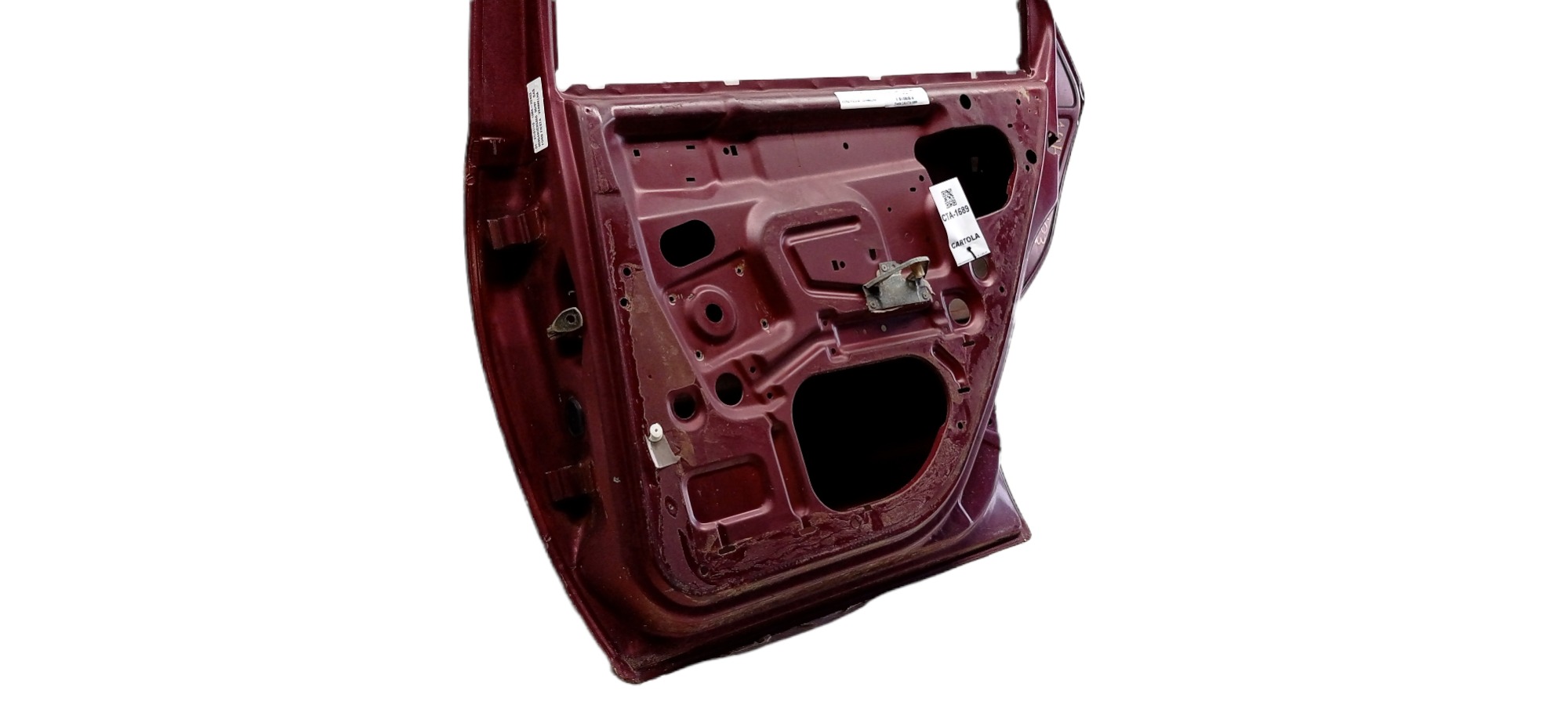 Porta Traseira Direita Ford Fiesta 1996 – 1997 P/ Recuperar Traseira Direito Vermelho 3