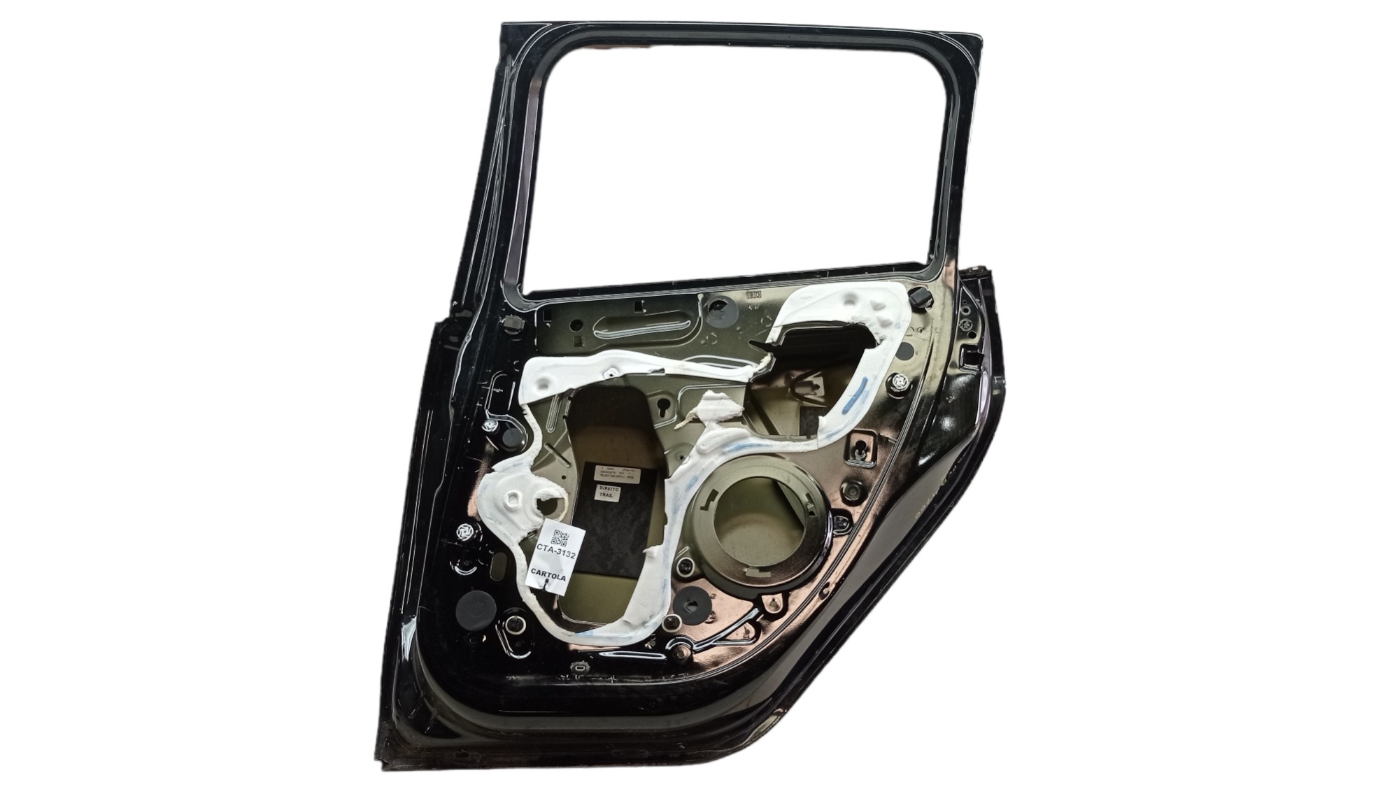 Porta Traseira Direita Peugeot 2008 Ano 2016 Para Recuperar Traseira Direita Preto 3