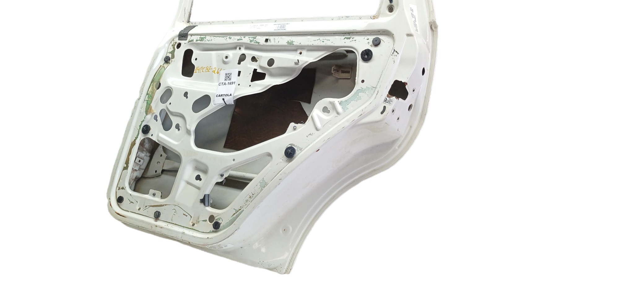 Porta Traseira Direita Seat Ibiza 1997 Para Recuperar Traseira Direito Branco 1