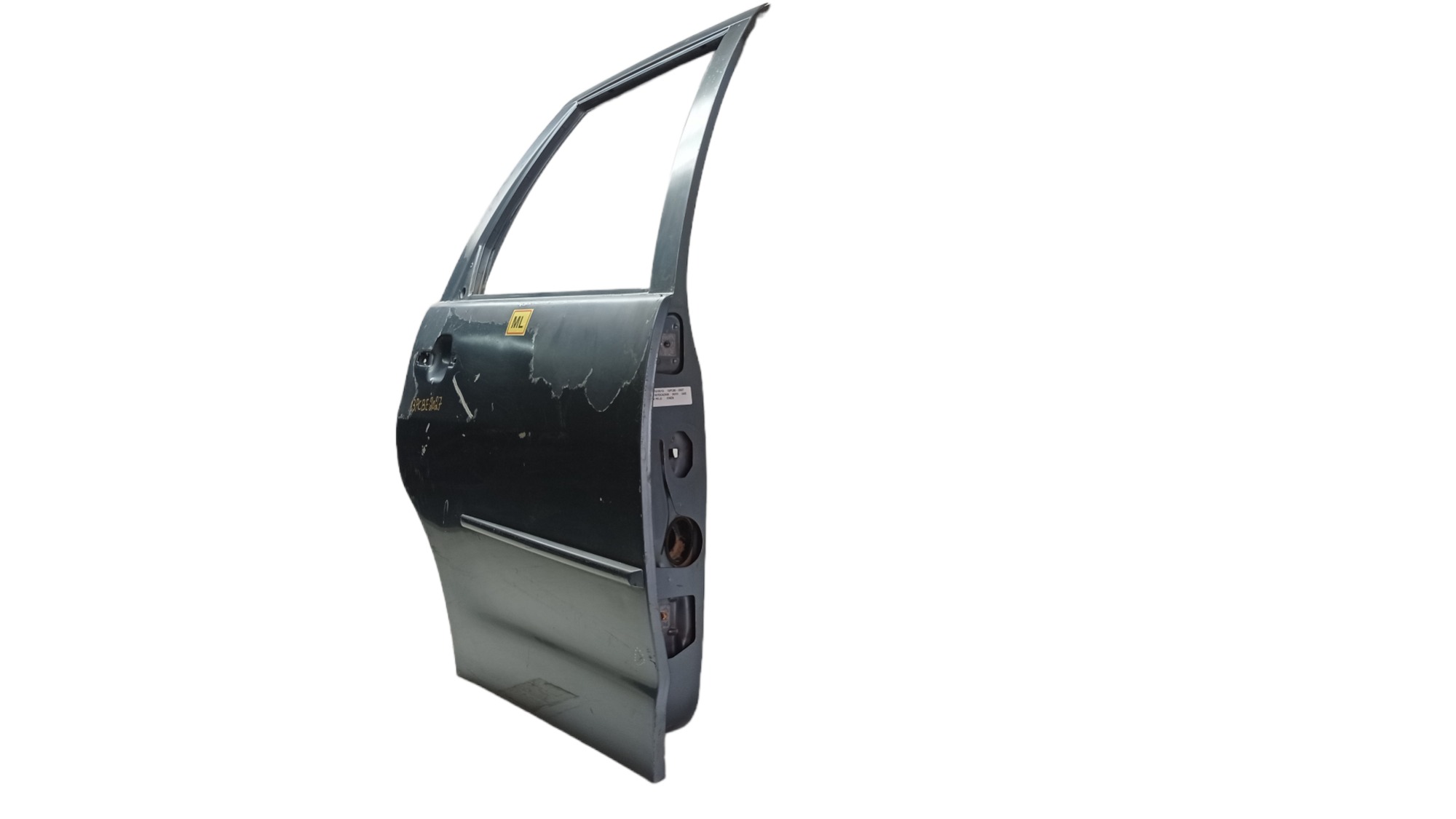 Porta Traseira Direita Vw Polo 2000 Para Recuperar Traseira Direita Cinza 3