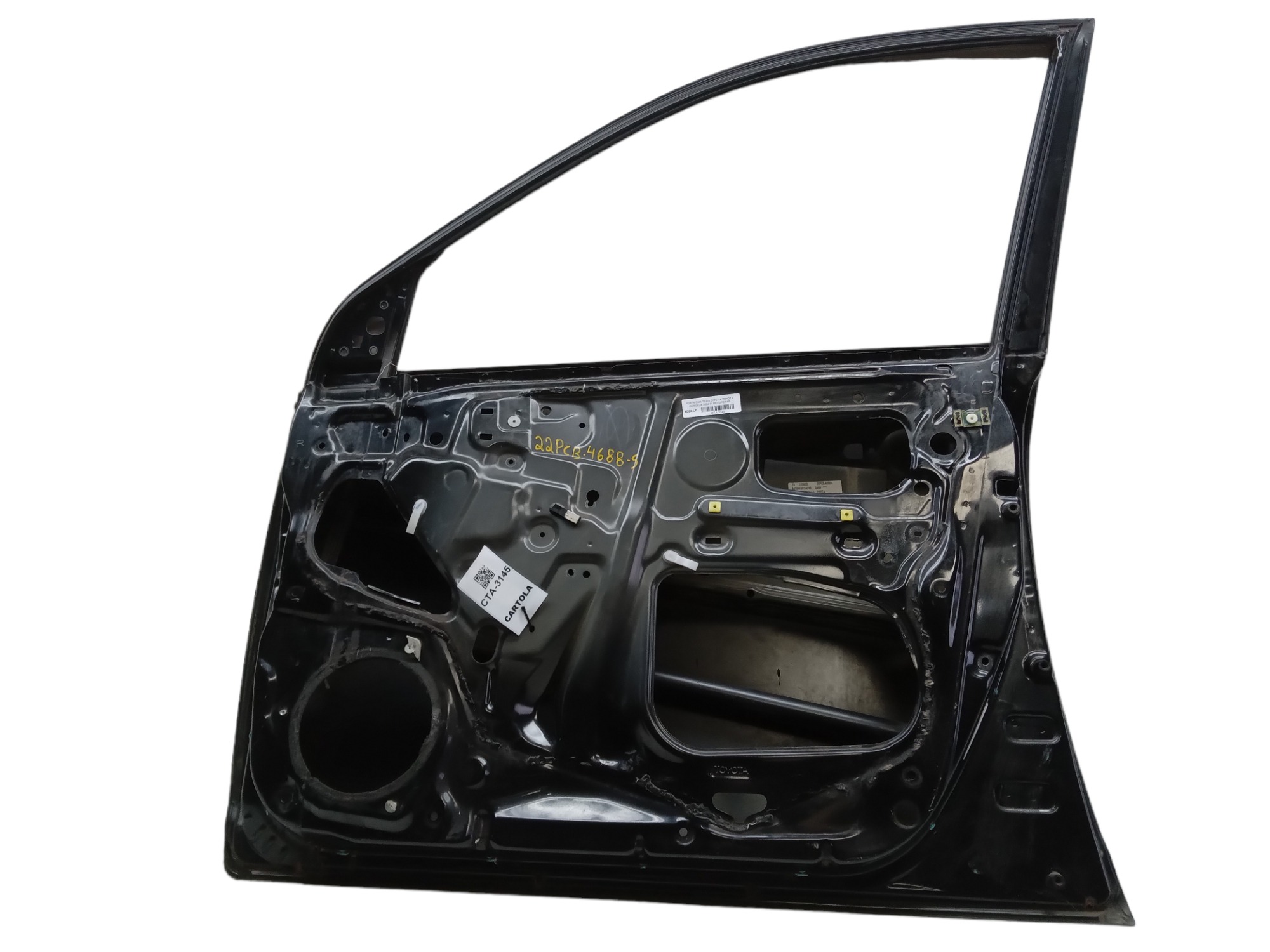 Porta Dianteira Direita Toyota Corolla 2004 P/ Recuperar Dianteira Direita Preto 3