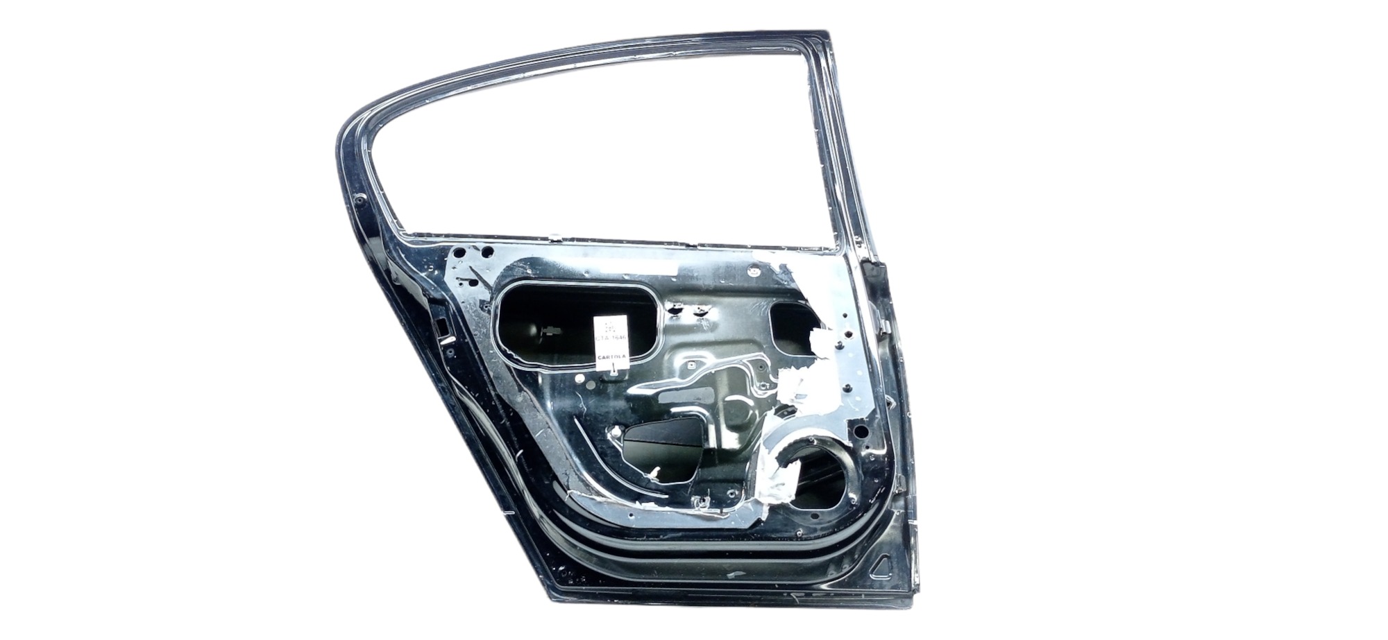 Porta Traseira Esquerda Gm Vectra 2009 2010 P/ Recuperar Traseira Esquerda Preto 1
