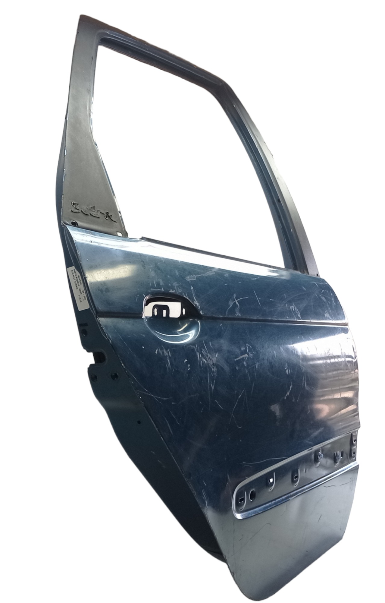 Porta Traseira Direita Renault Scenic 1999 Para Recuperar Traseira Direita Azul 4