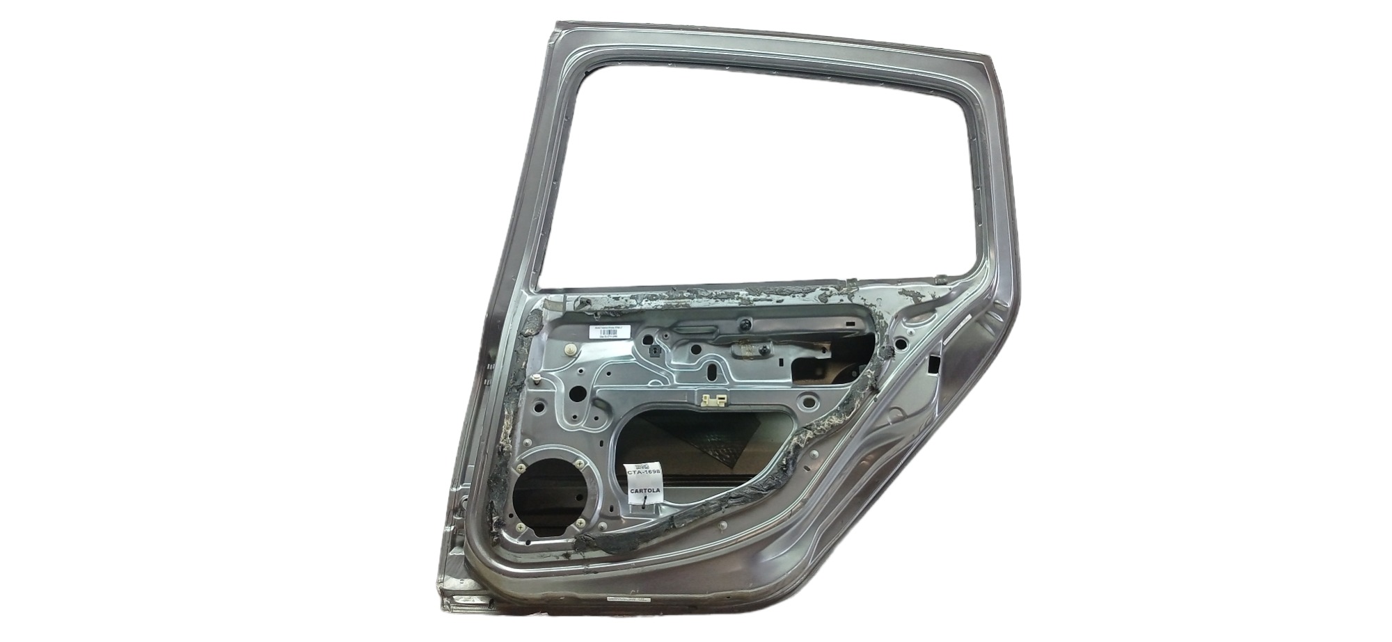 Porta Traseira Direita Renault Clio 2005 Para Recuperar Traseira Direito Cinza-escuro 2