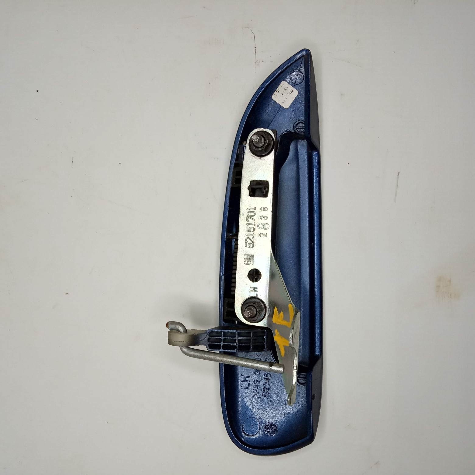 Maçaneta Externa Traseira Esquerda Gm Onix 2018 Azul Traseira 4