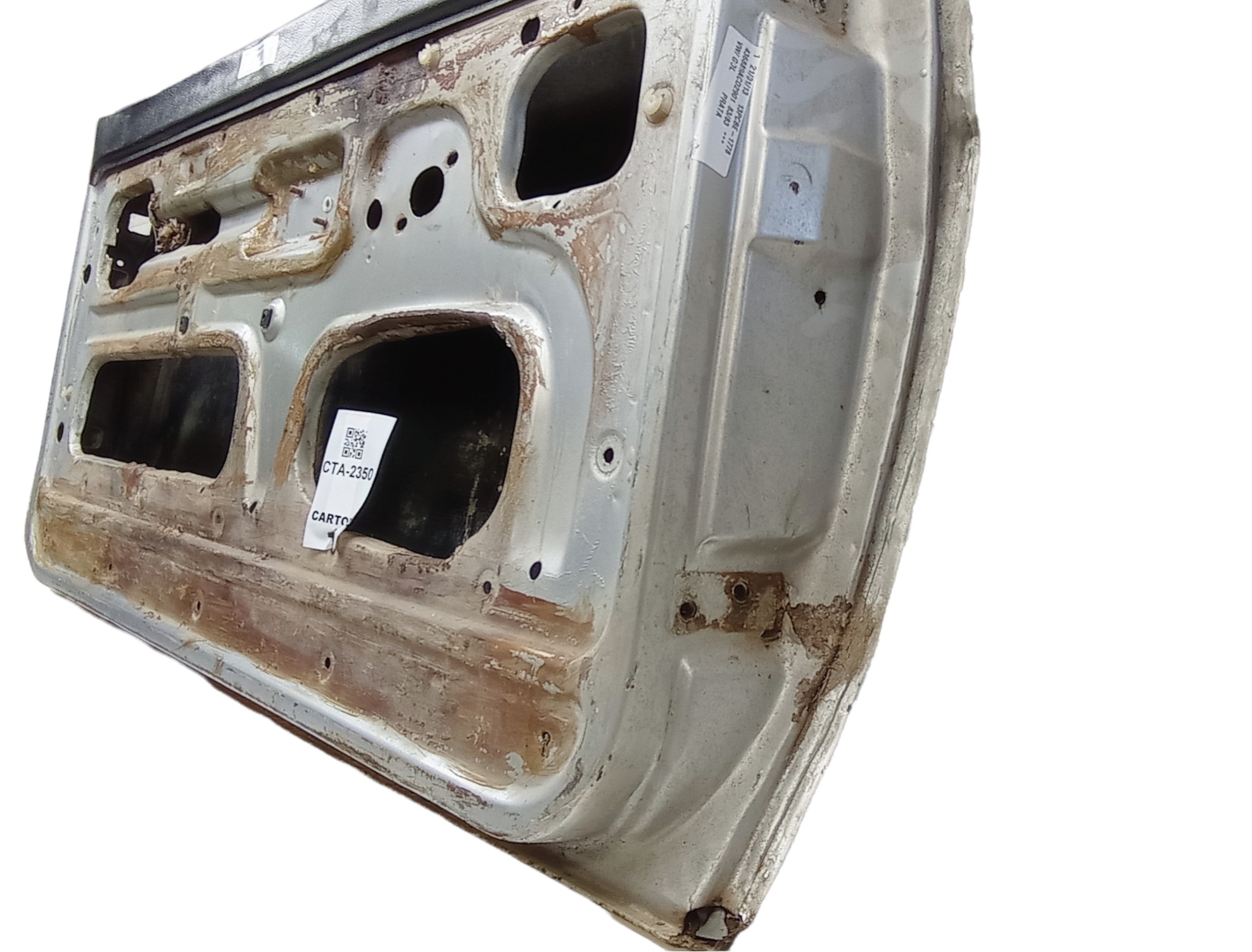 Porta Dianteira Esquerda Vw Gol G1 – 1983 Para Recuperar Dianteira Esquerda Prateado 4