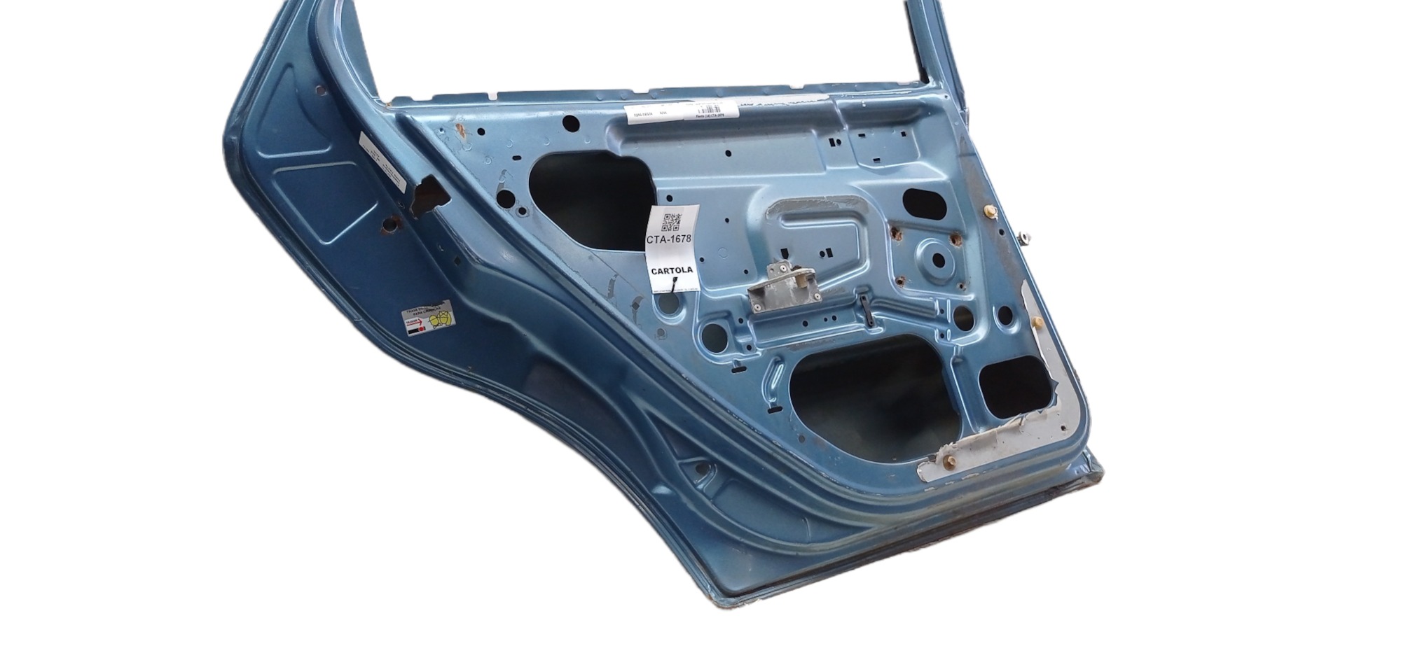 Porta Traseira Esquerda Ford Fiesta 2000 – Para Recuperar Traseira Esquerdo Azul-marinho 4