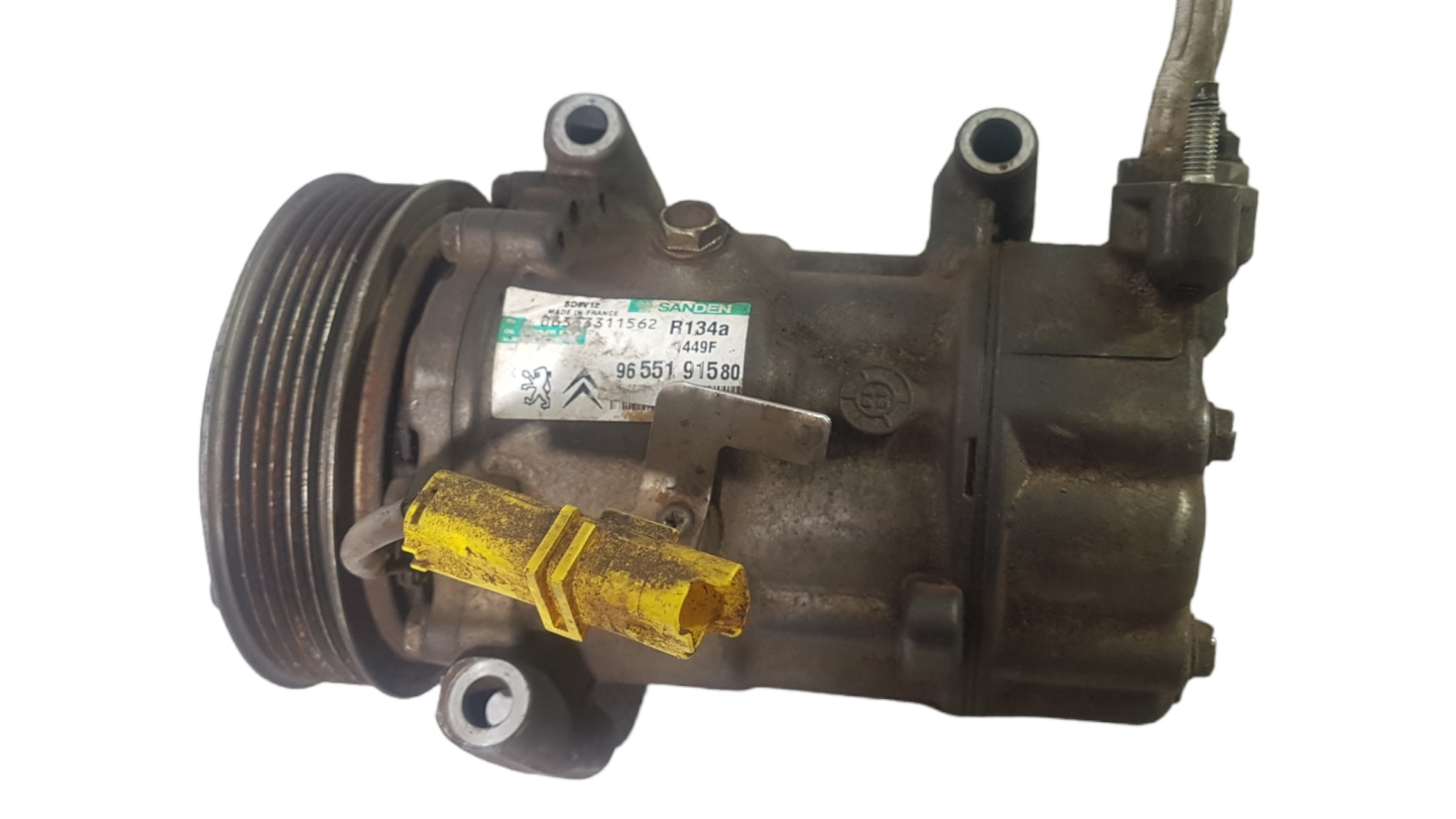 Compressor Ar Cond Peugeot 206 C3 1.4 8v Original 9655191580 8