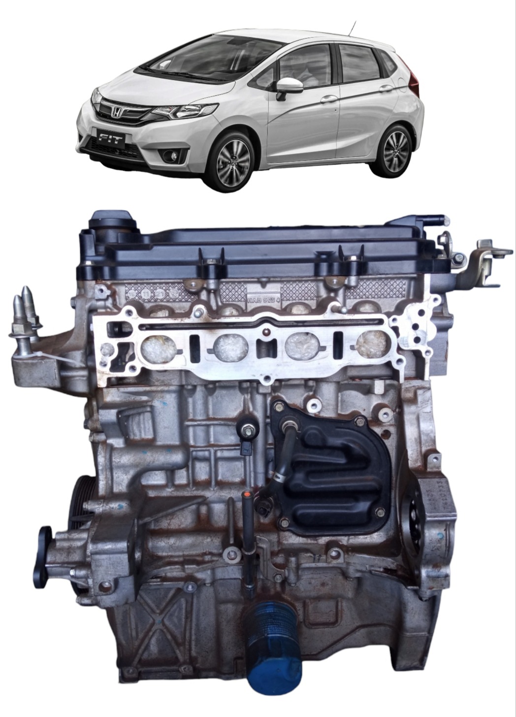 Motor Parcial Honda Fit 2015 A 2020 1 5 16v  Flex Automatico 1