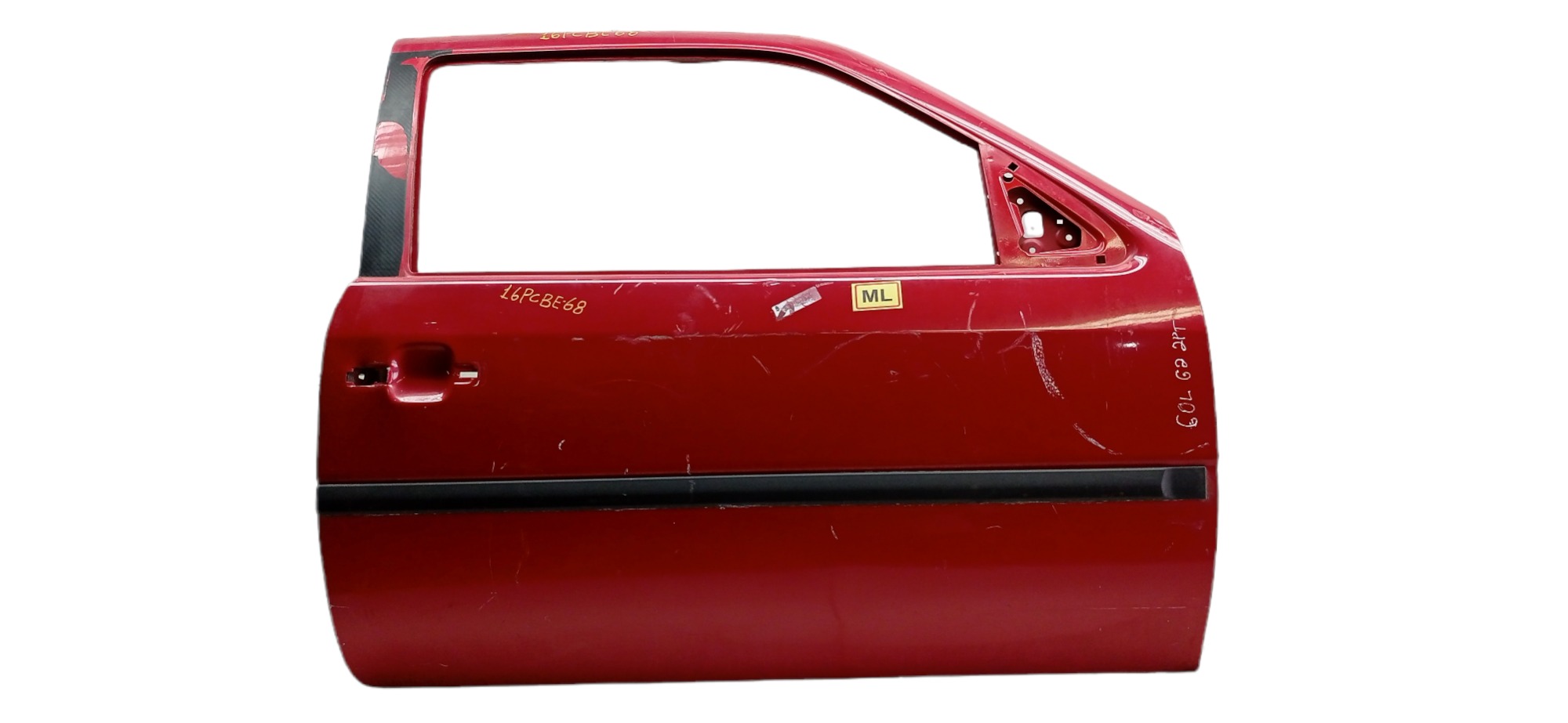 Porta Direita Vw Gol G2 1996 A 2002 P/ Recuperar Dianteira Direito Vermelho 3